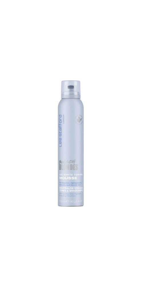 Lee Stafford Haarkur Lee Stafford Bleach Blondes Ice White Toning Mousse 200ml