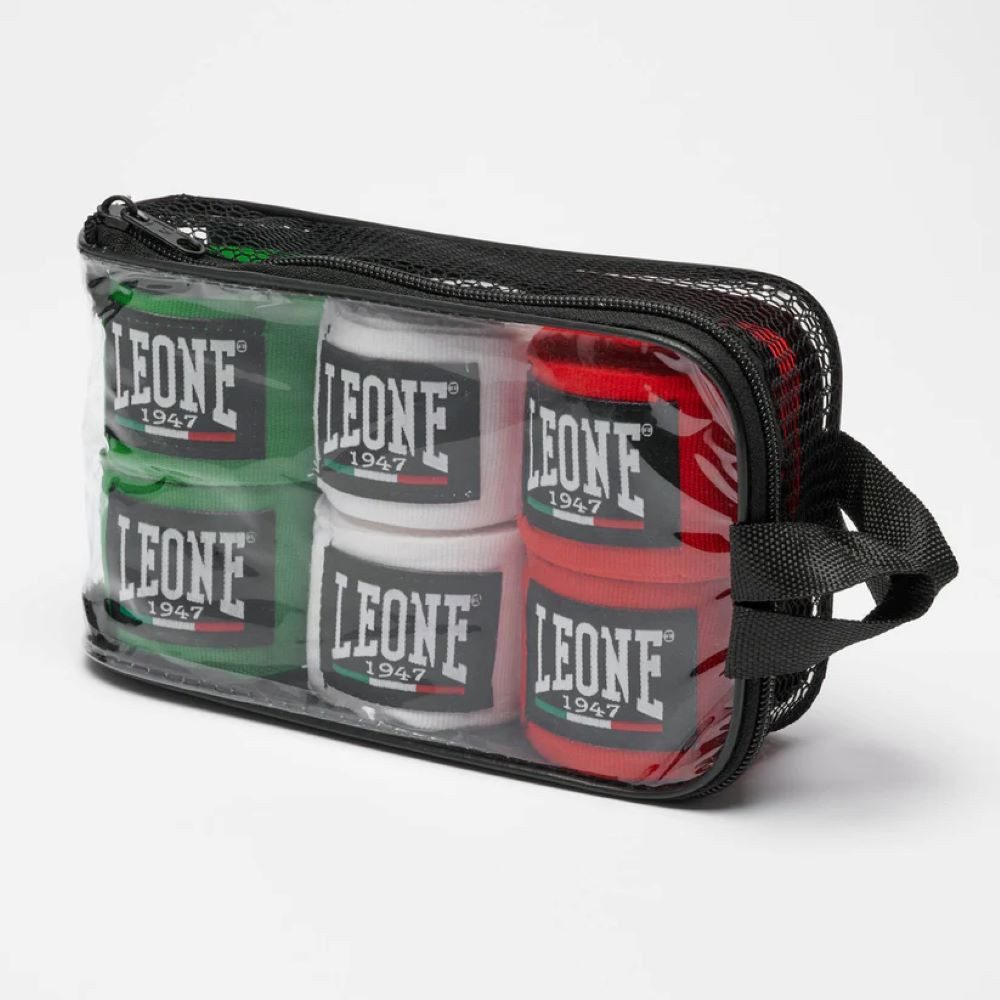 LEONE 1947 Boxbandagen LEONE PACK x 3 HAND WRAPS-Boxbandagen 3er-Pack – Halbflexible
