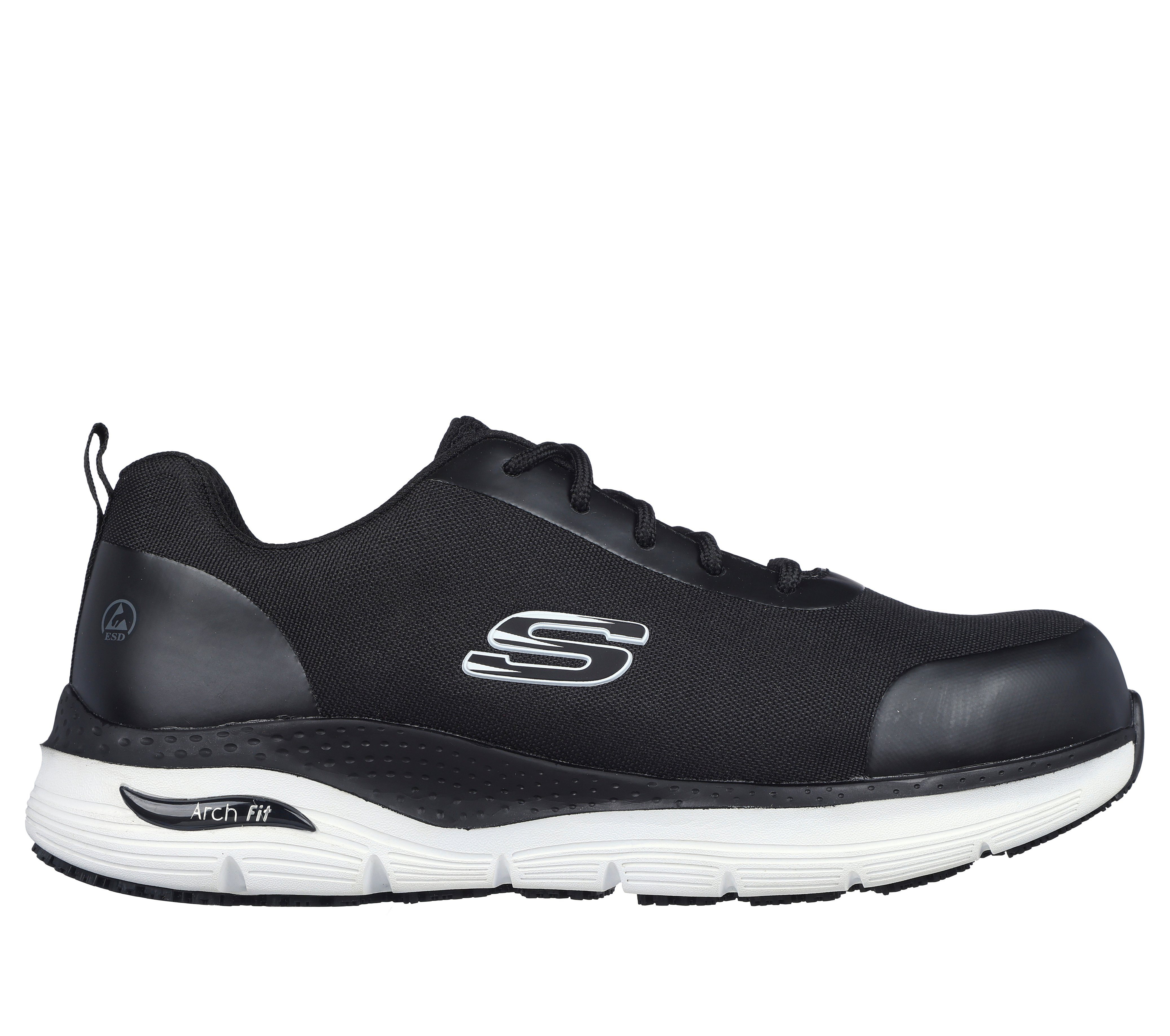 Skechers Arbeitsschuhe Herren S3 SRC ESD - Arch Fit Sr Ringstap Sneaker Sicherheitsschuh Herausnehmbare Innensohle - Fußgewölbeunterstützung, EN ISO 20345-2011 – Bild 2 von 5