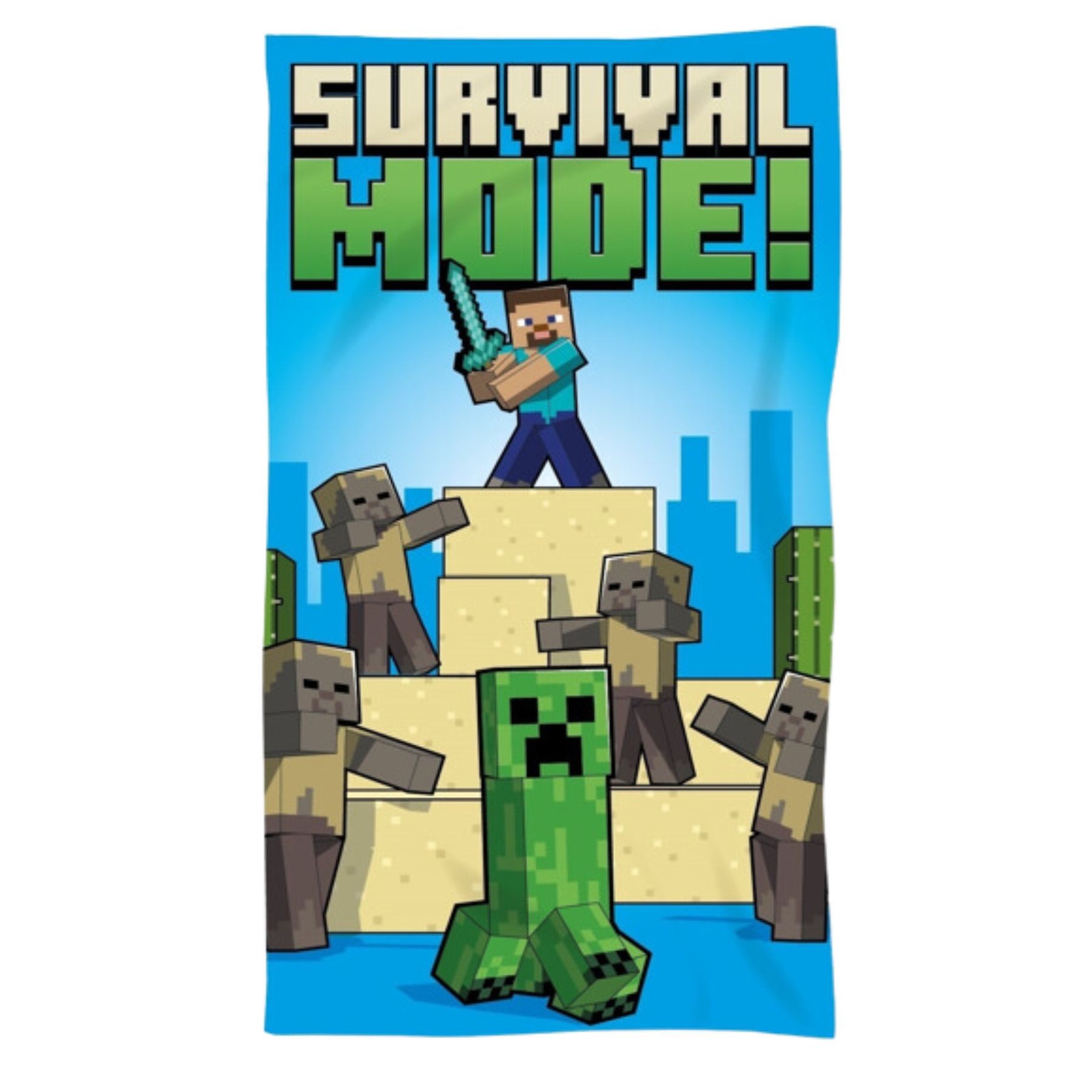 Minecraft Handtuch Abenteuer Strandtuch – Weiches günstig online kaufen