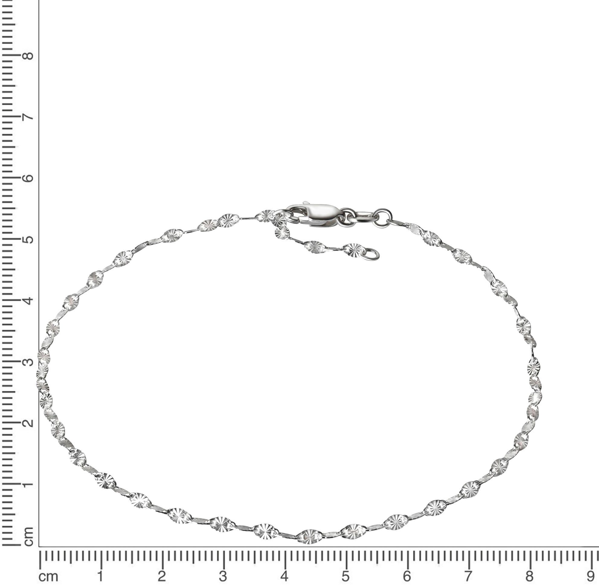 Firetti Fußkette Schmuck Geschenk Silber 925 Körperschmuck Plättchenkette Stern Motiv