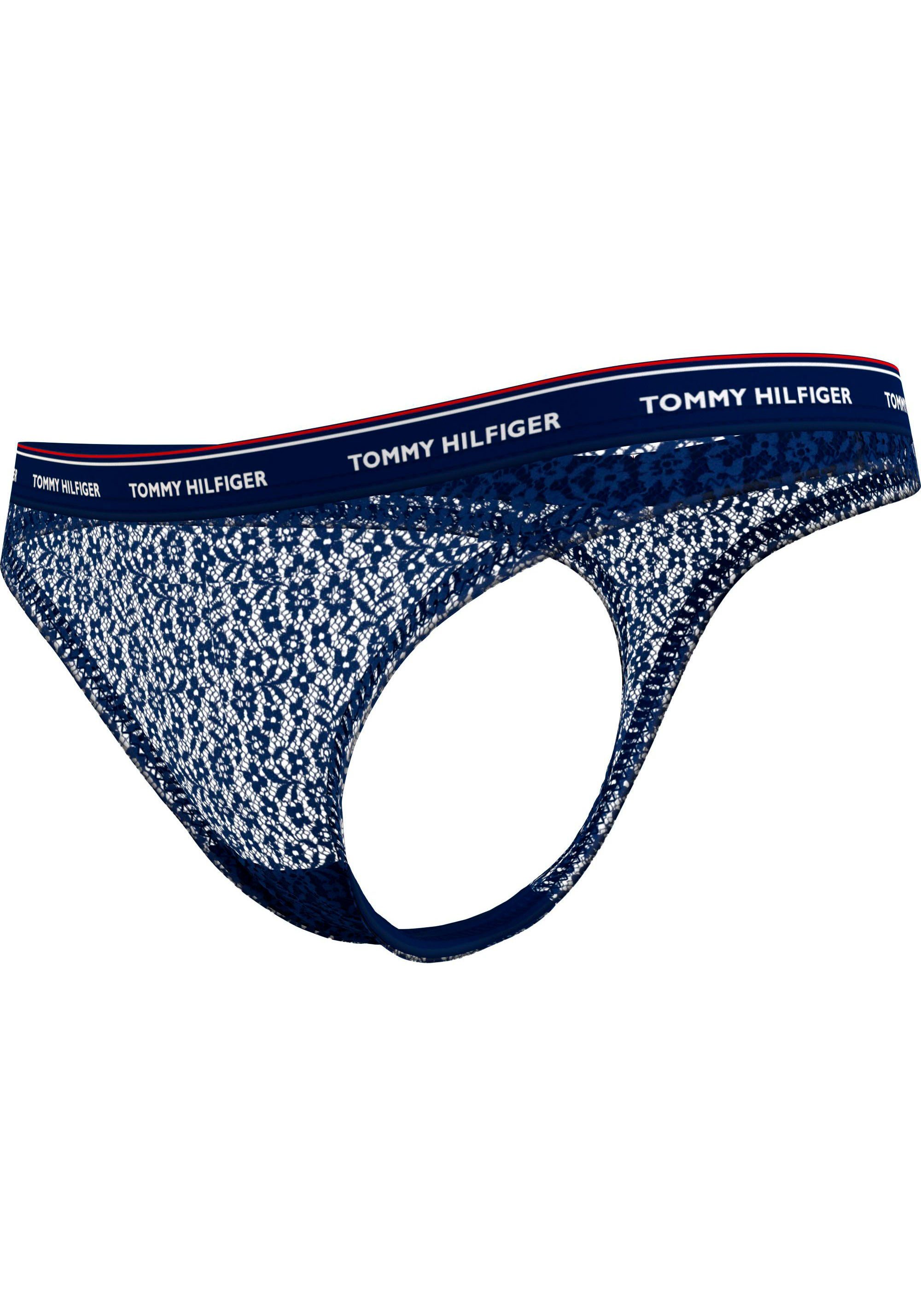 Tommy Hilfiger Underwear GIFTING mit 5-St., (Packung, THONG Logobund Des/White/Primary_Red/Black/Misty 5 in 5er-Pack) Labelfarben modischem T-String PACK