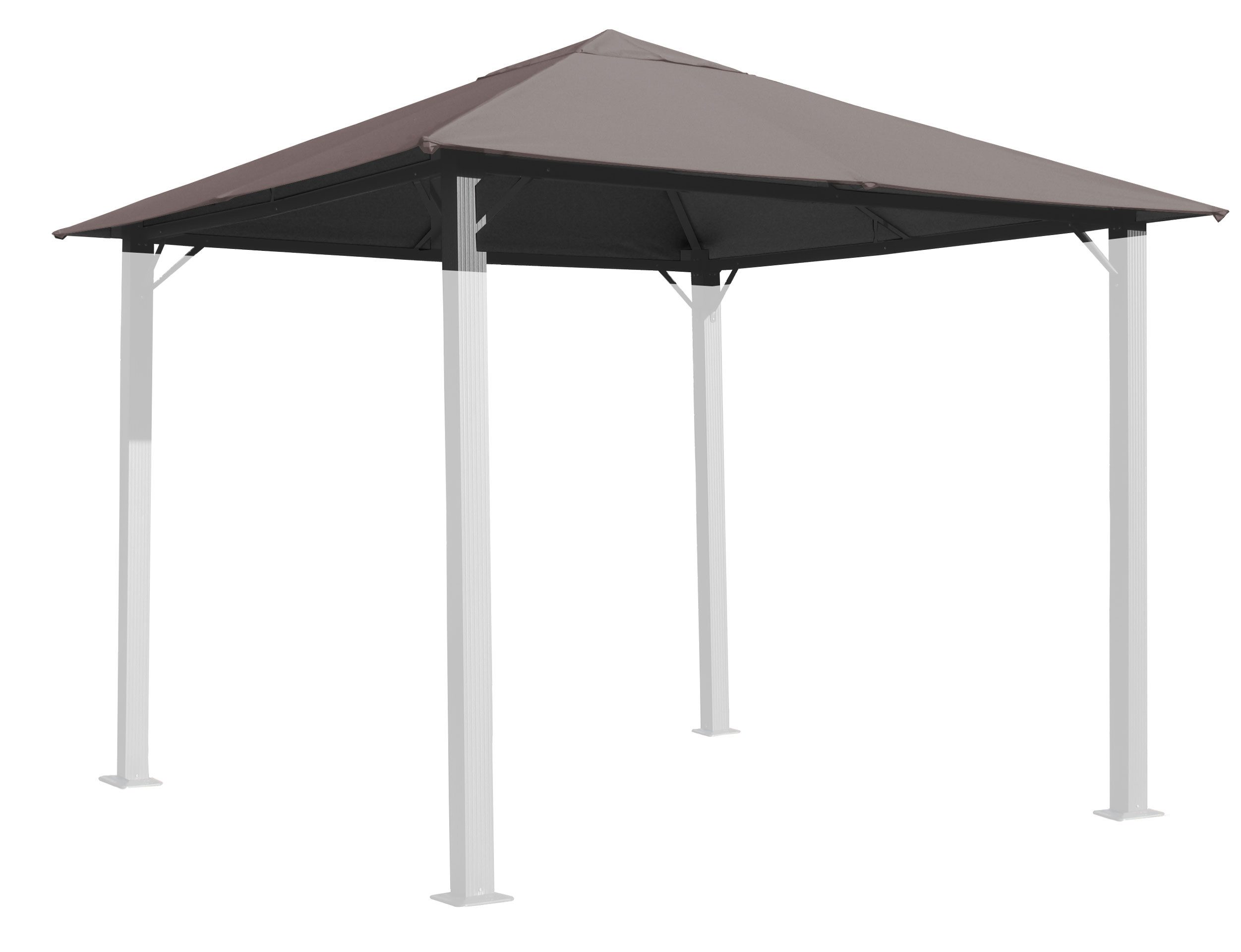 Quick Star Pavillon-Ersatzdach Ersatzdach Pavillon Paris 3x3m Taupe, 180 g/ günstig online kaufen