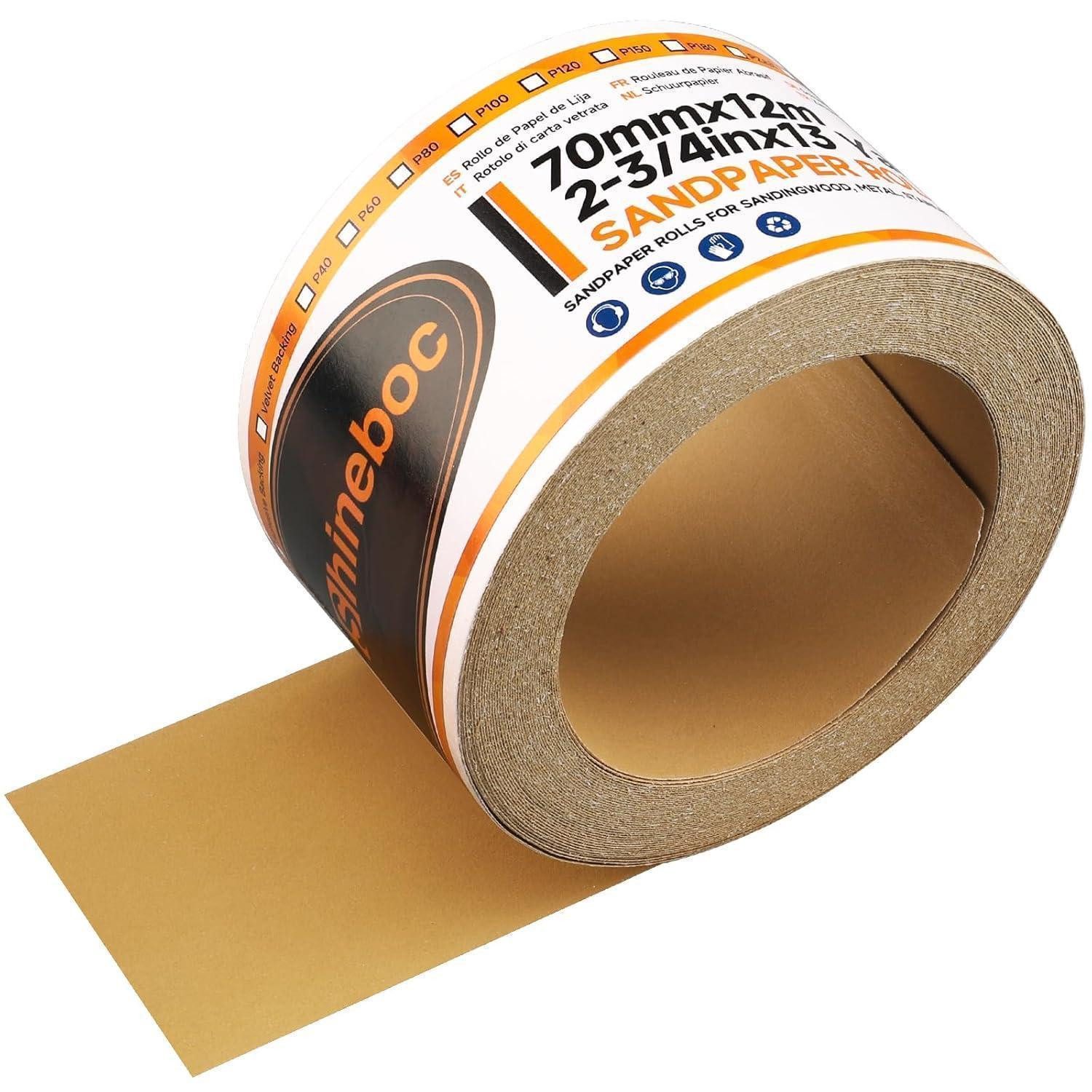 Schleifpapier Schleifpapier Rolle 70mm 12m Körnung Selbstklebend Körnung 320