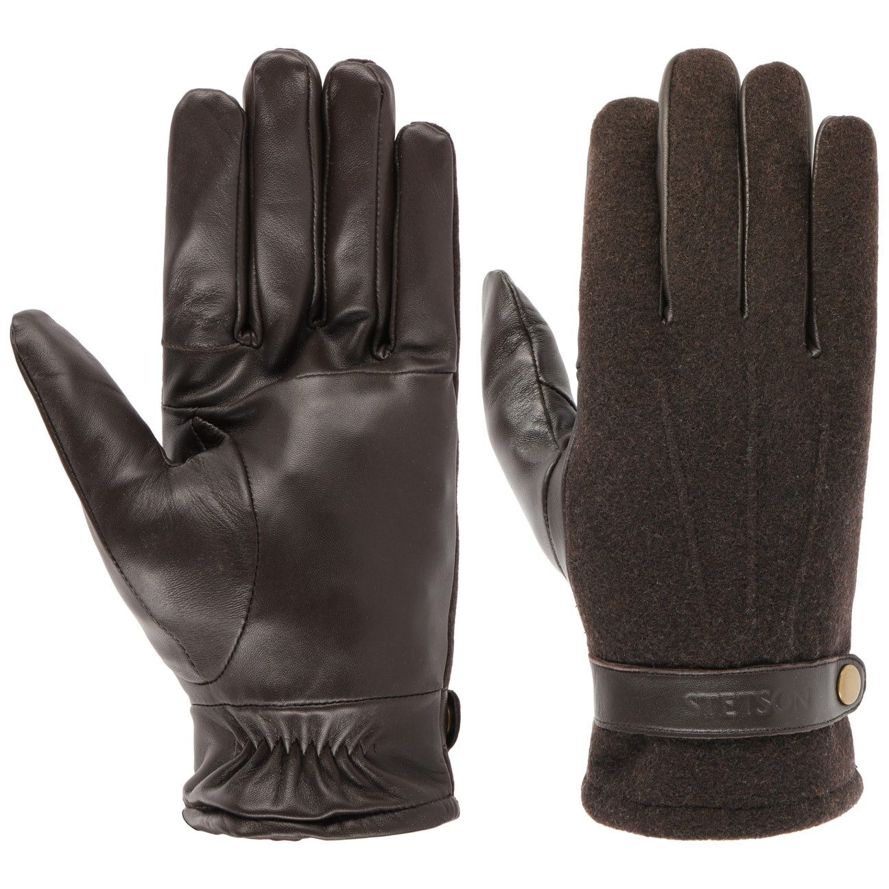 Stetson Lederhandschuhe (1-St) Handschuhe mit Futter