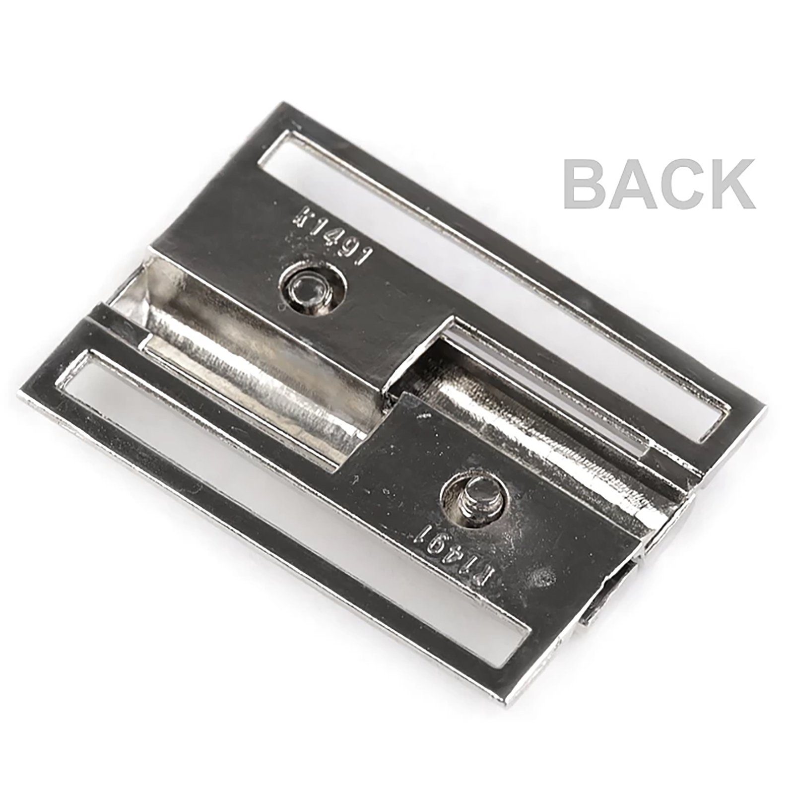 maDDma 1 Gürtelschnalle Metall 41x56mm Schließe Klick Verschluss Gurtstecker (Einzeln, 1-tlg)