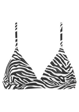 Venice Beach Triangel-Bikini-Top Fjella, in zweifarbiger Animal-Optik