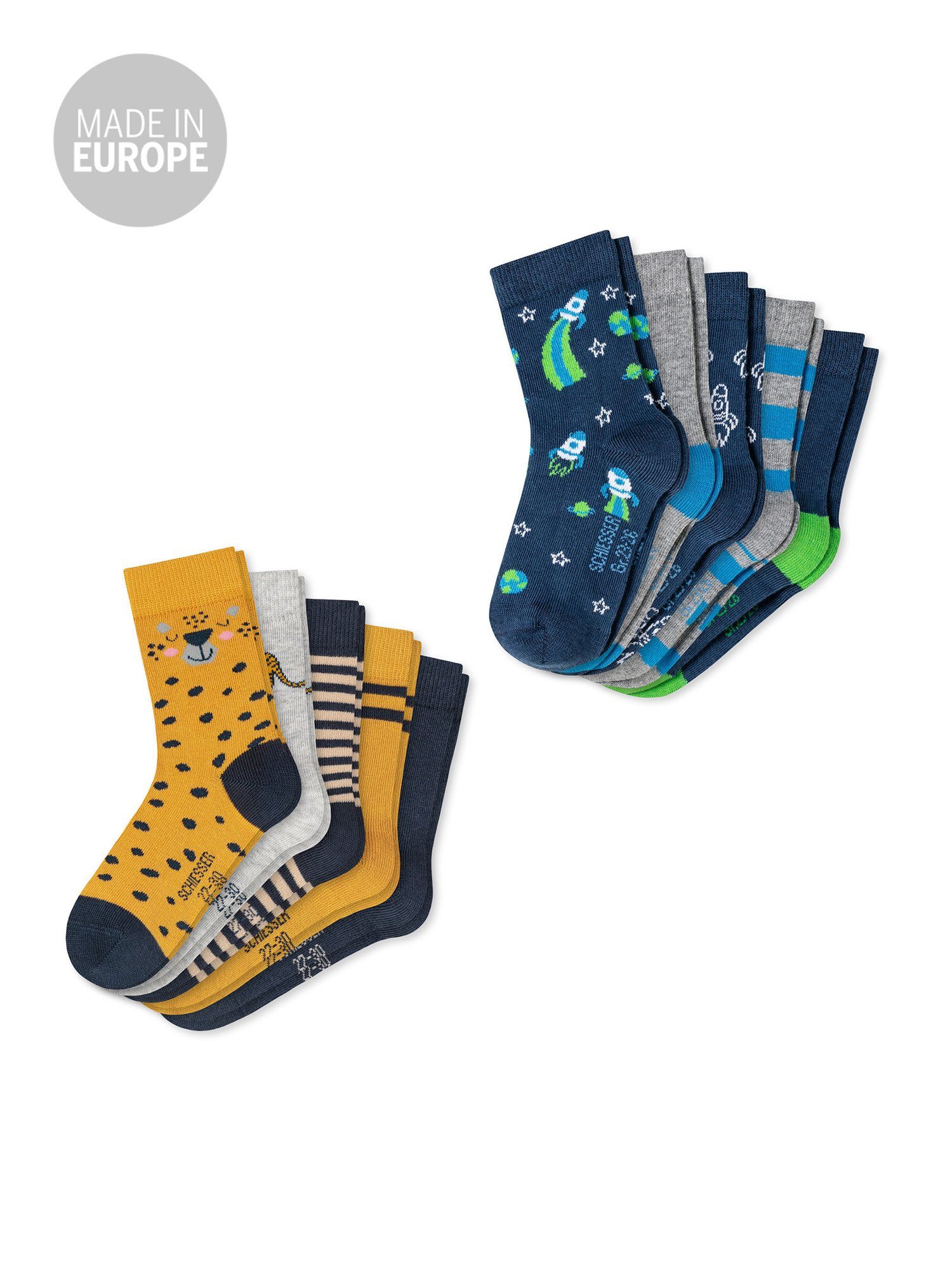 Freizeitsocken Muster Mix