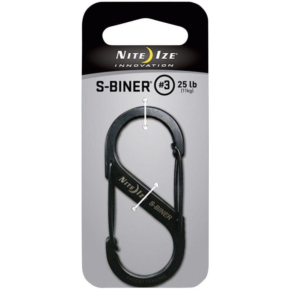 Nite Ize 3 St. Ize mm 67 S-Biner 1 Karabiner NI-SB3-03-01 x NITE Tunnelzelt mm Gr. 29