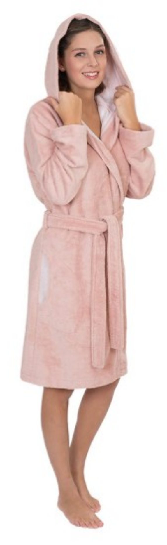 Wewo fashion Bademantel Da-Kapuzen-Bademantel 100 cm