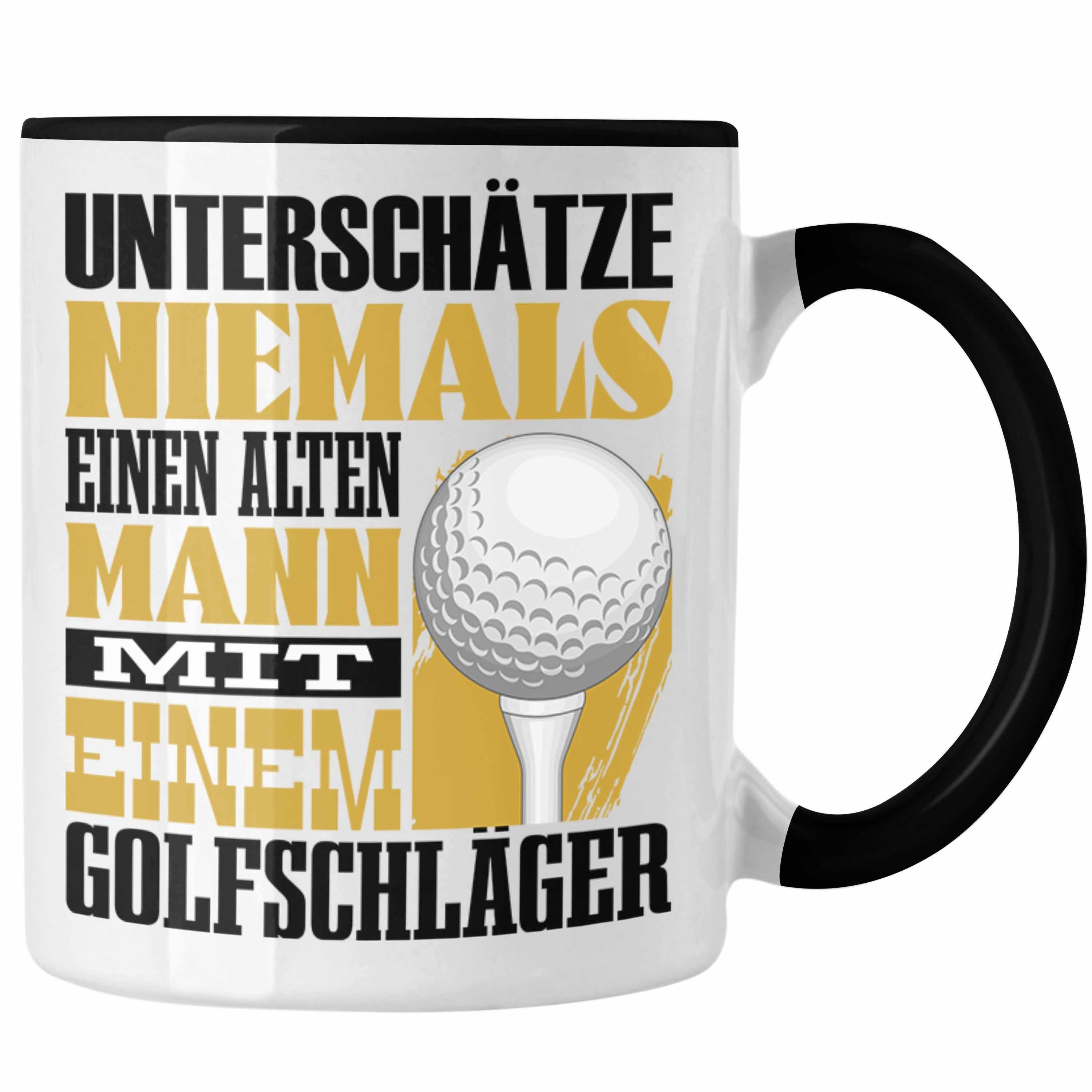 Trendation Tasse Golfer Tasse Geschenk für Golfspieler Lustiger Spruch Unterschätze Ni