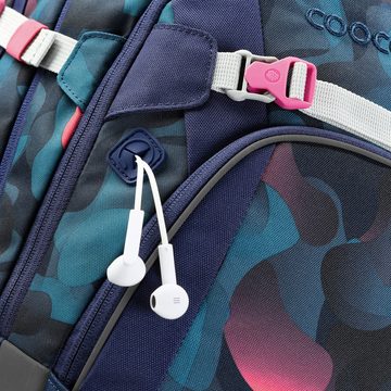 coocazoo Schulranzen Schulrucksack-Set MATE Cloudy Peach 3-teilig (3-teilig), ergonomisch, reflektiert, Körpergröße: 135 - 180 cm