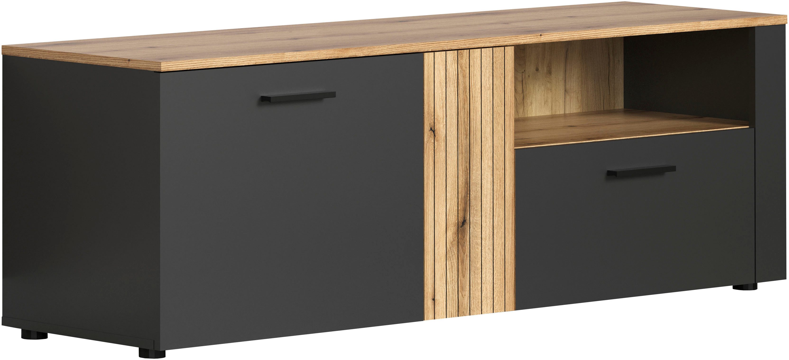 Home affaire TV-Bank Estepona (1 St), TV-Board, 2 Türen, 1 Schublade, 1 Fach - (B/T/H) 150/42/50 cm
