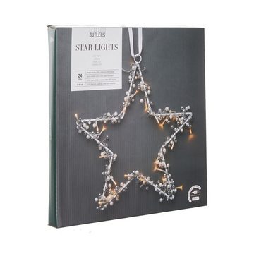 BUTLERS Hänge-Weihnachtsbaum STAR LIGHTS LED-Stern mit USB-Batteriefach Ø30cm