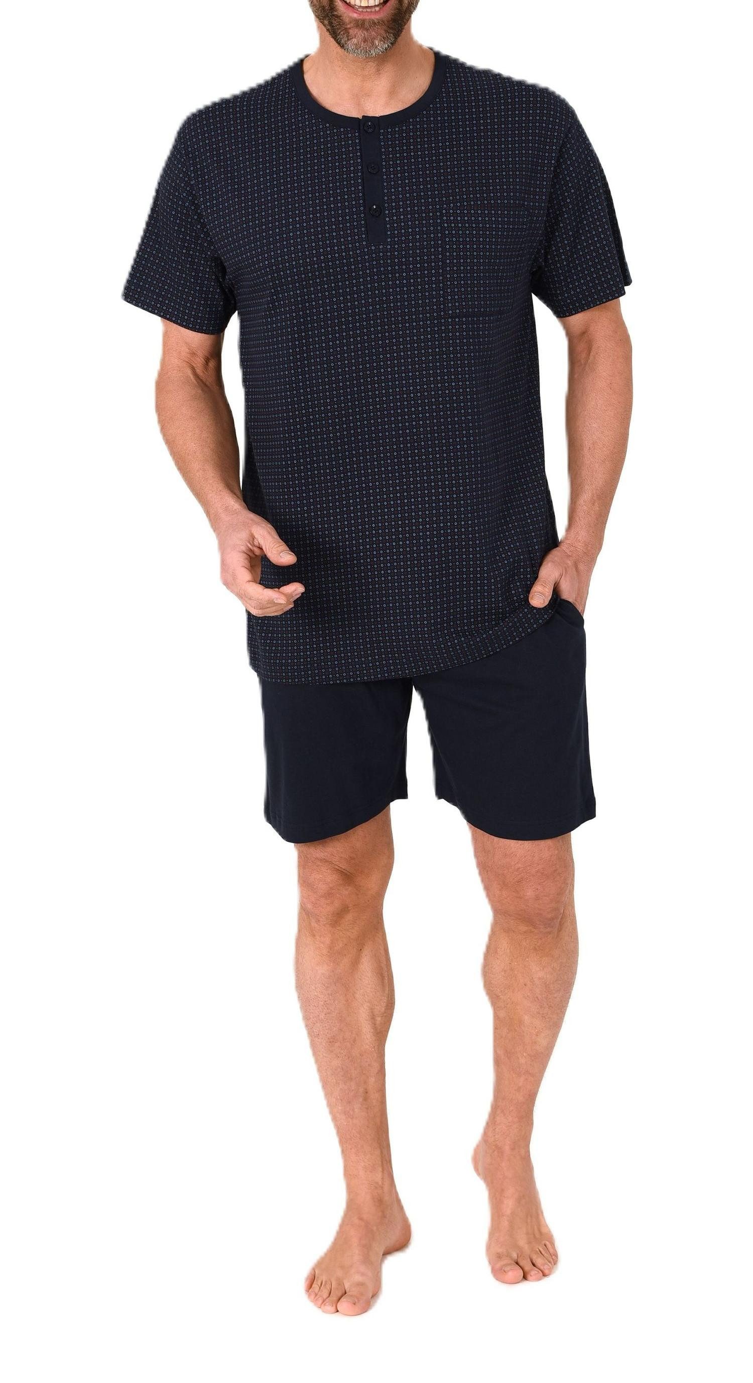 Pyjama Normann Herren Schlafanzug kurzarm Shorty Pyjama – auch in Übergröße