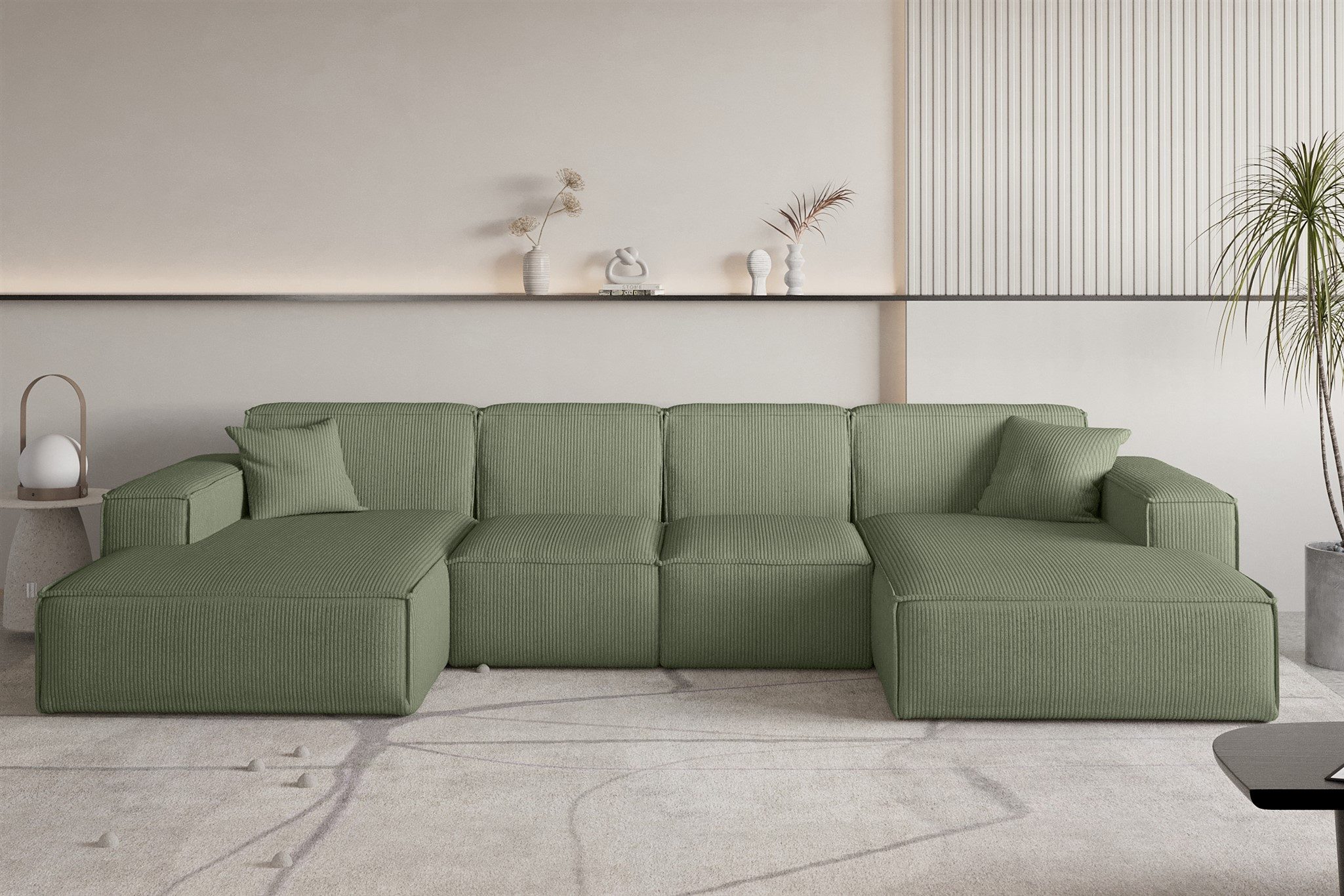 Fun Möbel Wohnlandschaft Sofa U-Form CELES günstig online kaufen