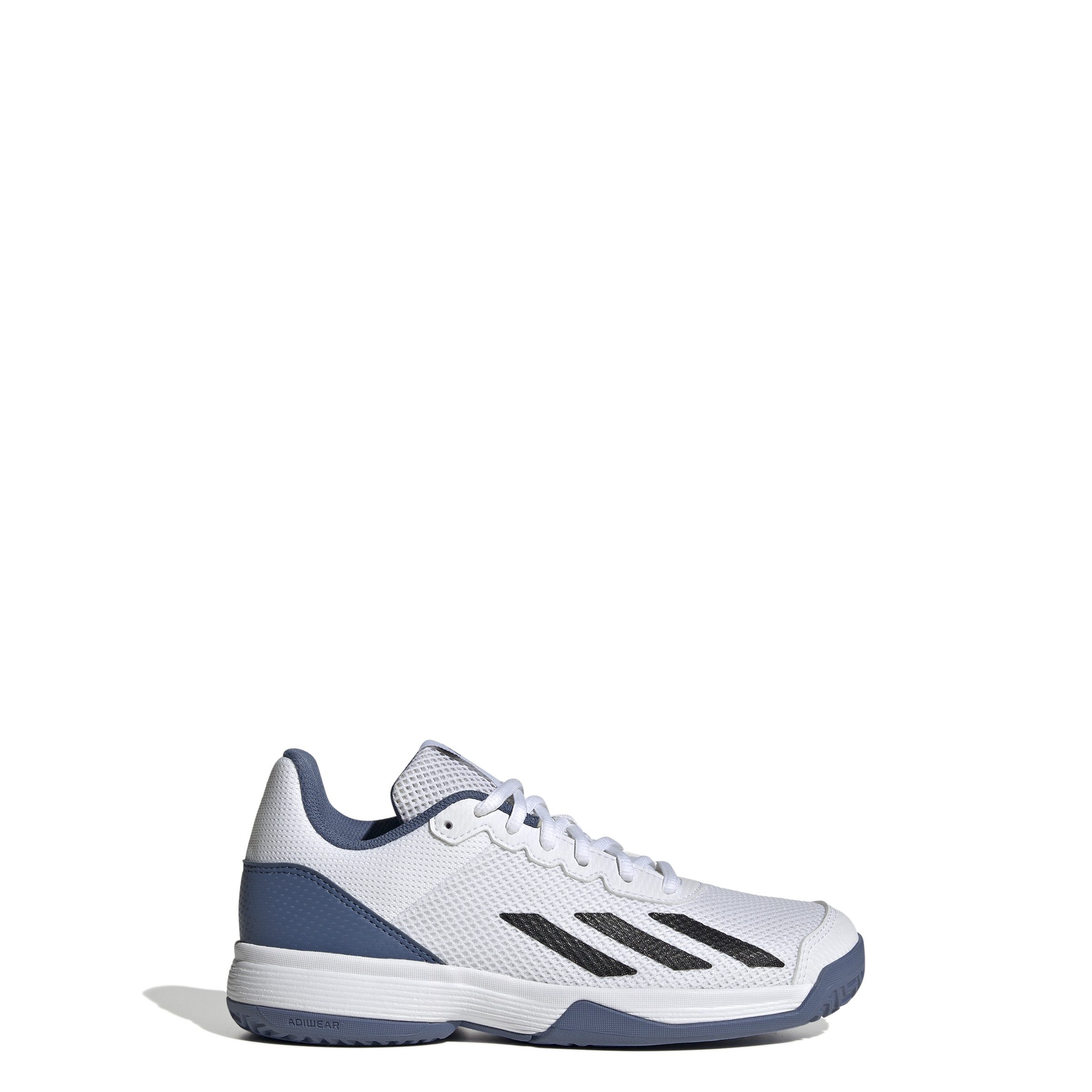 adidas Performance Courtflash K FTWWHT/CBLACK/CREBLU Tennisschuh günstig online kaufen