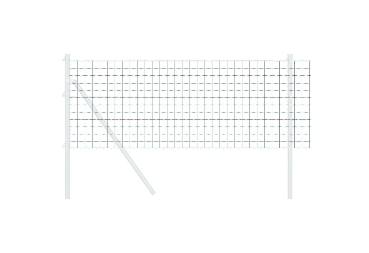 Thumbnail - vidaXL Gartenzaun Eurozaun Grün 0.8x25 m Stahl, (1-St)