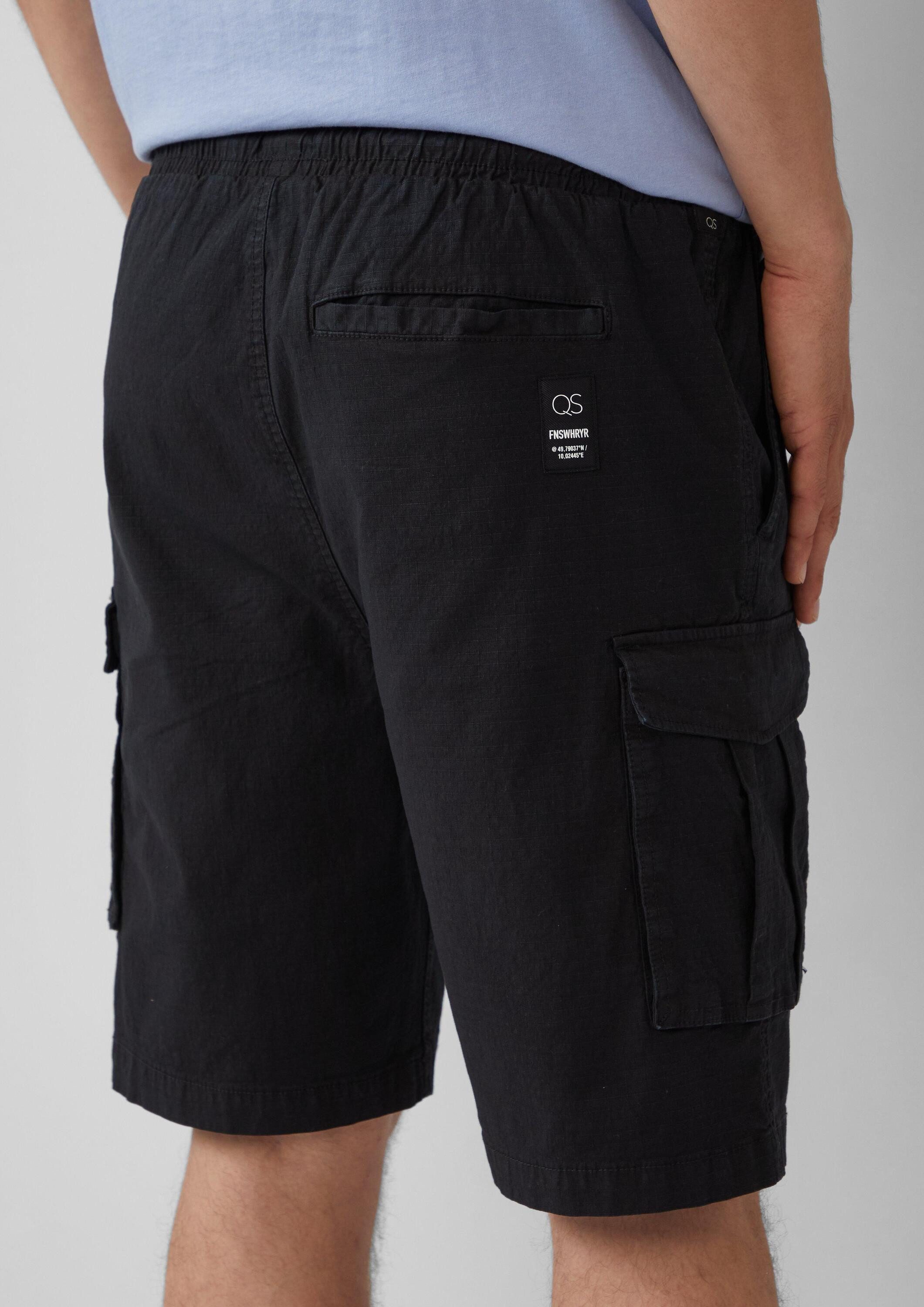 QS Shorts Bermuda Cargo-Short aus strukturierter Ware