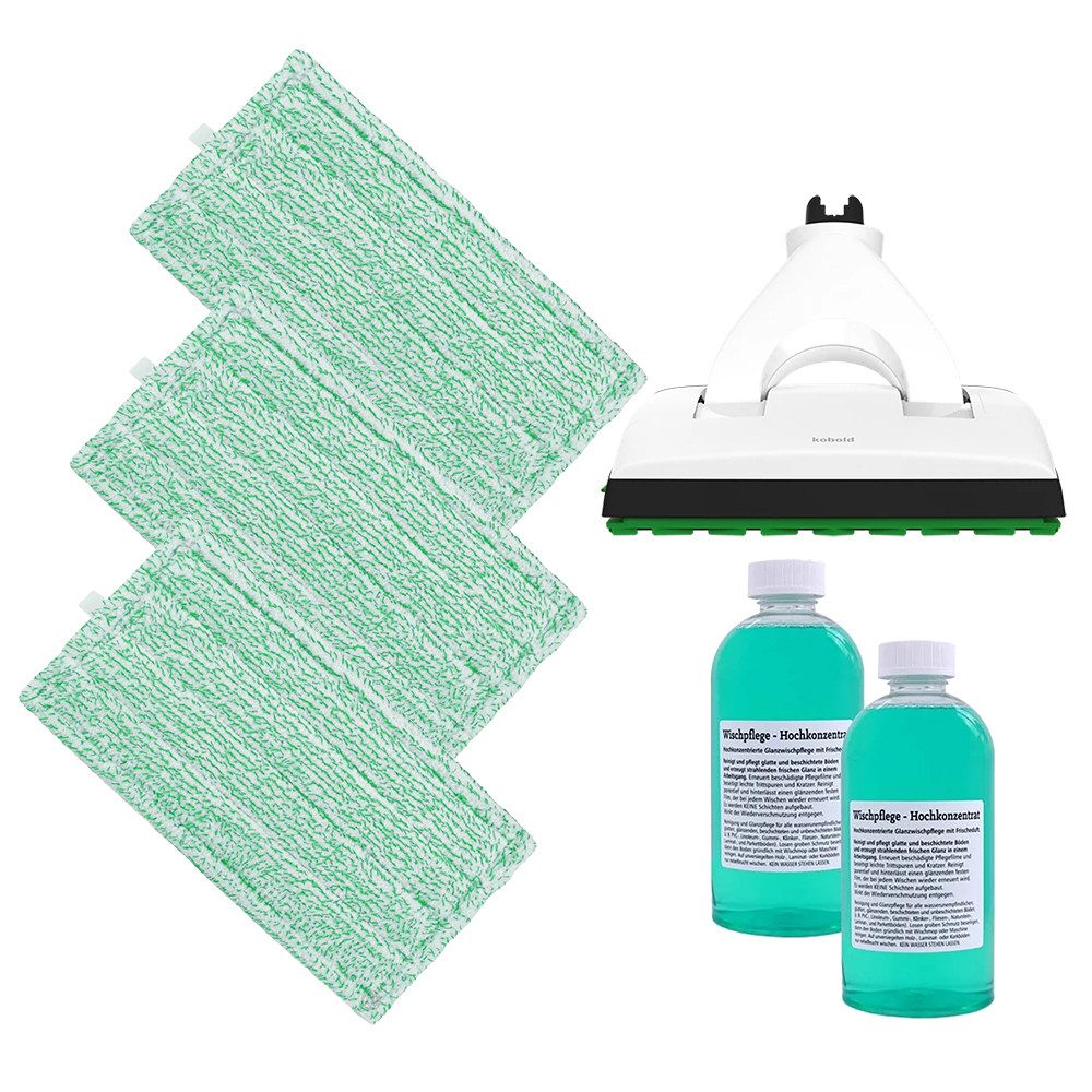 PRIMEBAG 3 Wischtücher 1L Reinigungsmittel passend für Vorwerk SP7 Bodenwischer Reinigungstuch