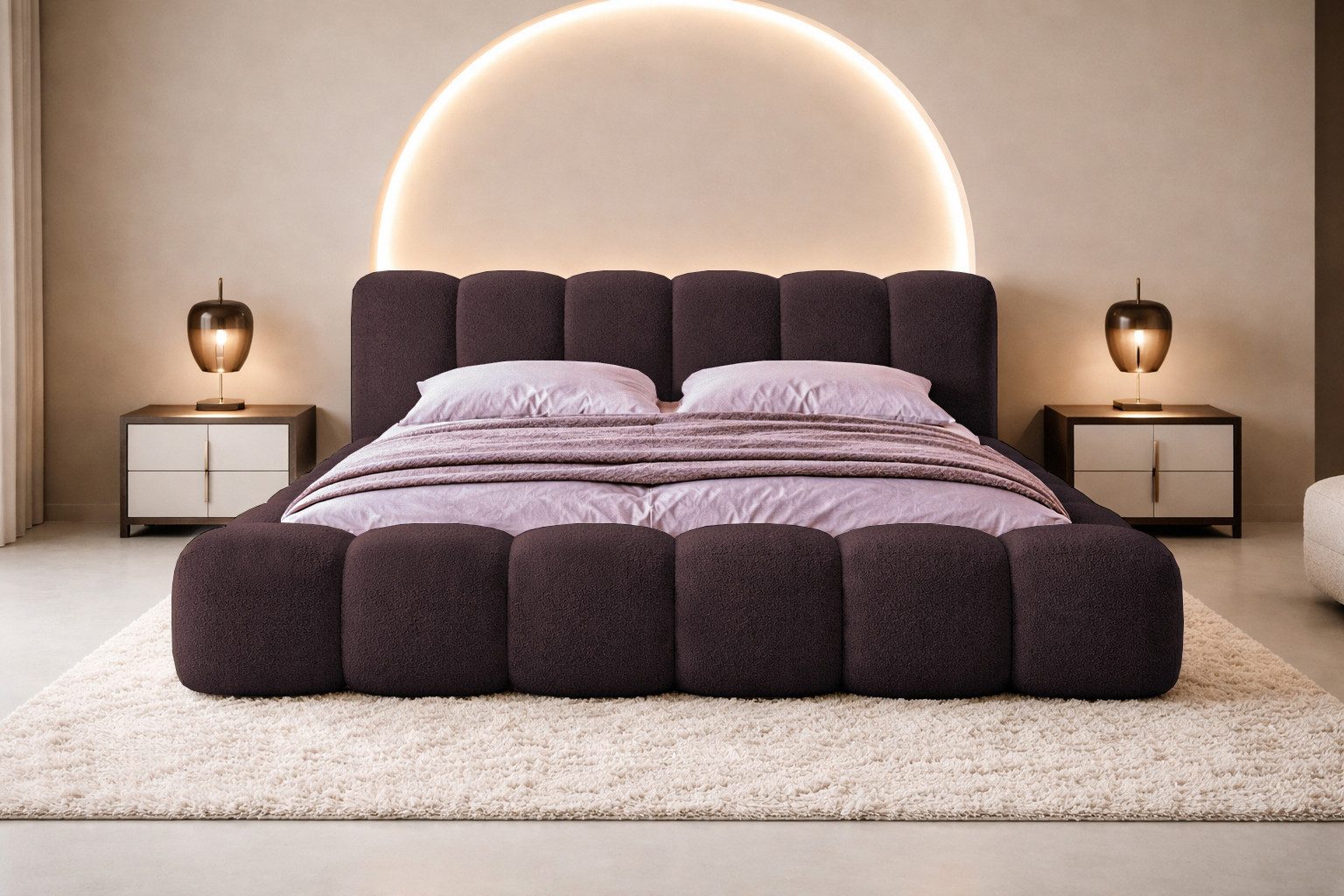 Compleo Polsterbett Designerbett, Wolkenbett, TOPSELLER, Modern Schlafzimmer, Made in EU, Wolkenbett modern