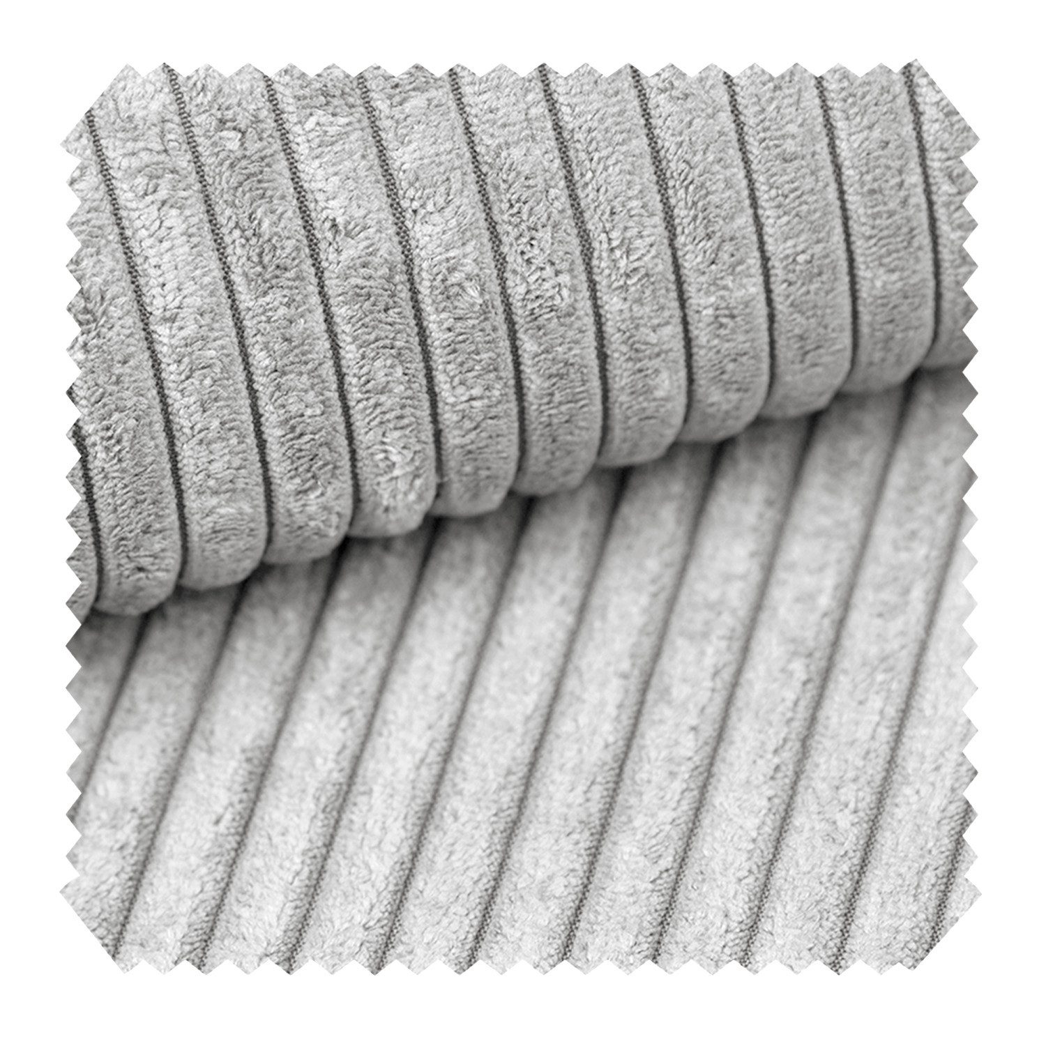 novely® Stoff PORTO - Polsterstoff in Breitcord-Optik - Ultraweicher Möbelstoff, Samtige Haptik, Reißfest, Fusselfrei, Robust, Meterware, 1lfm