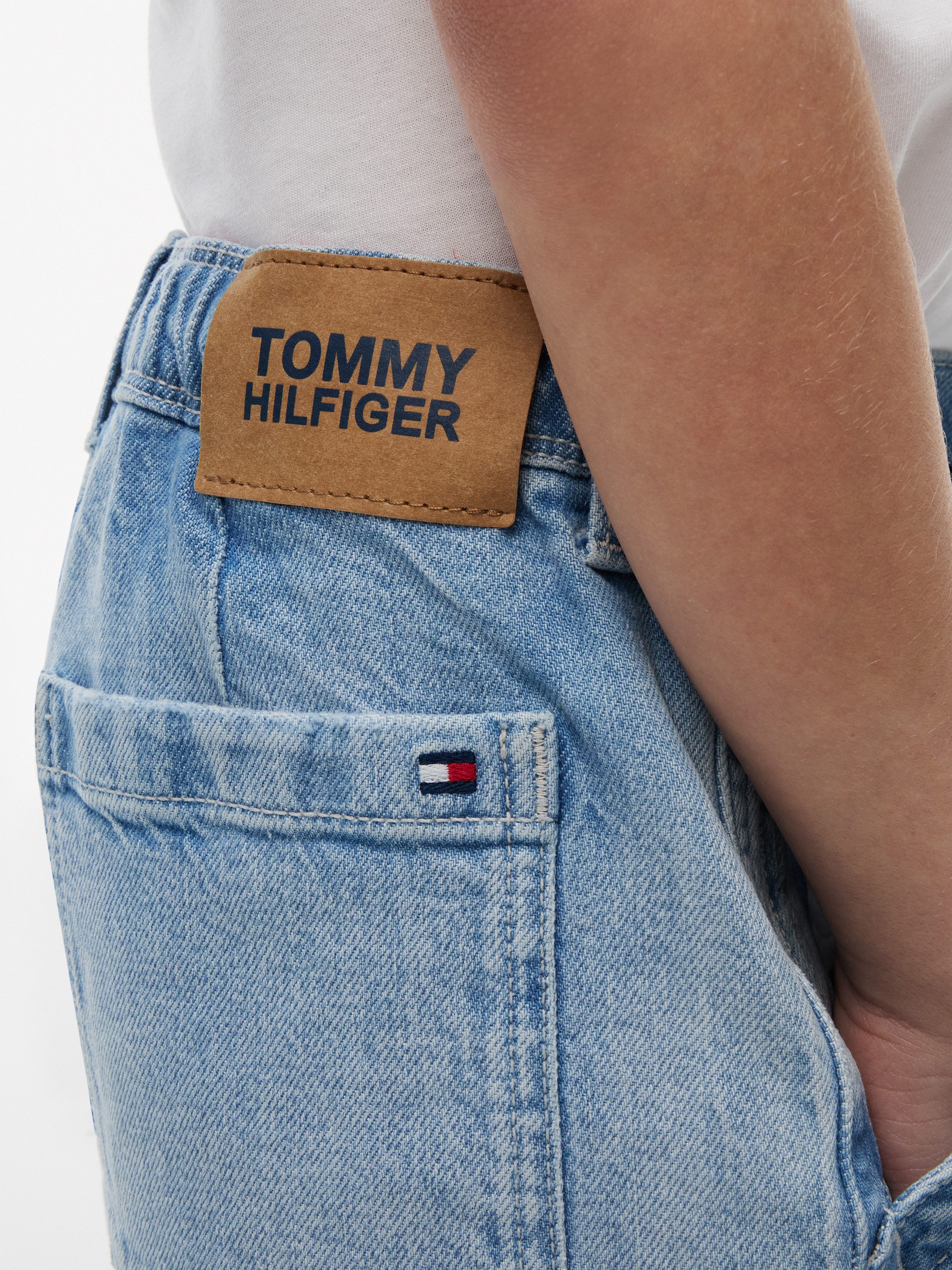 Tommy Hilfiger Shorts für Kinder bis 16 Jahre, elastischer Bund, Baggy-Style