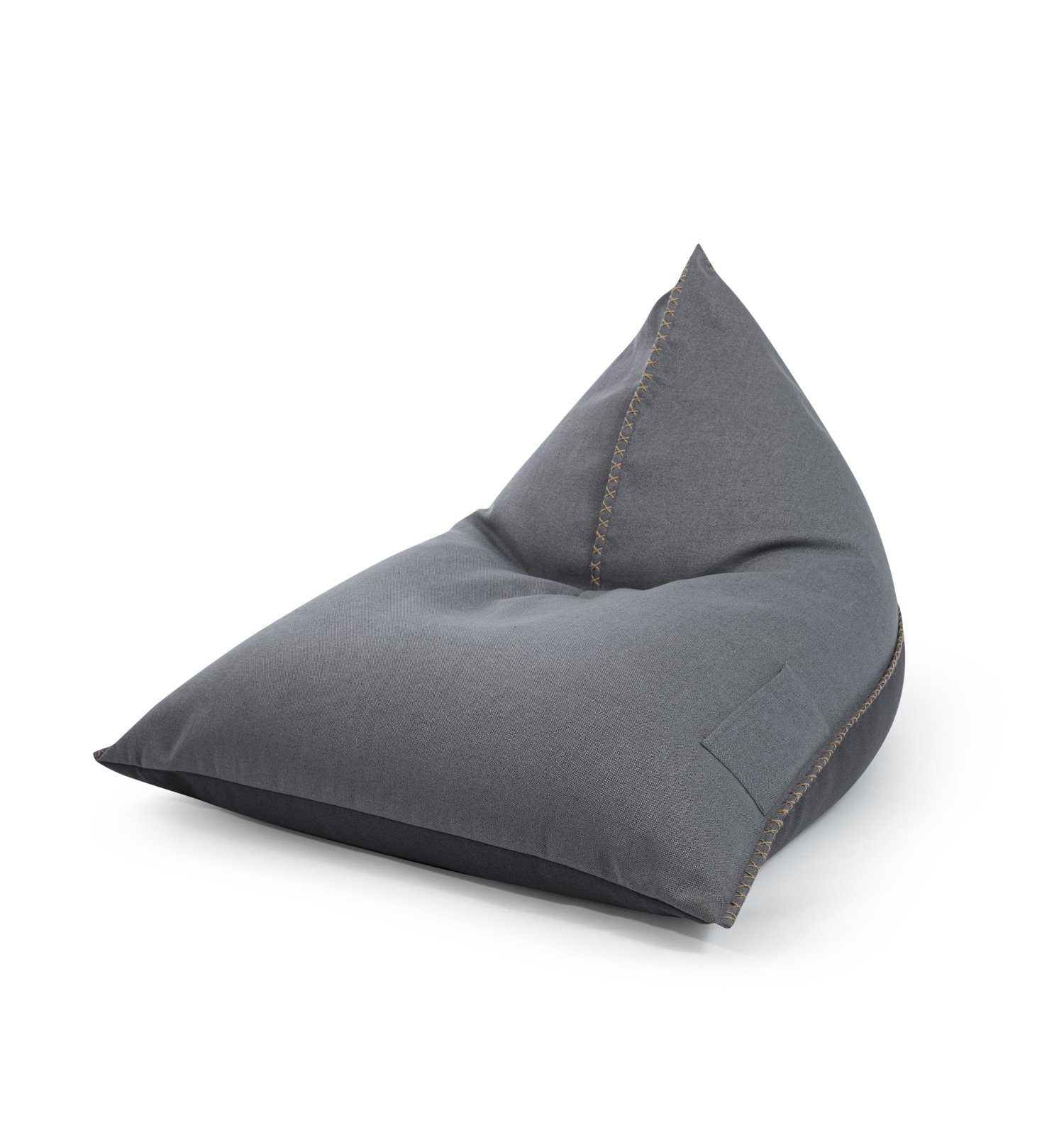 Magma Sitzsack Sitzsack 115x90x110cm Mittelgrau, SITTING POINT Sitzsack  Calypso CANVAS mittelgrau