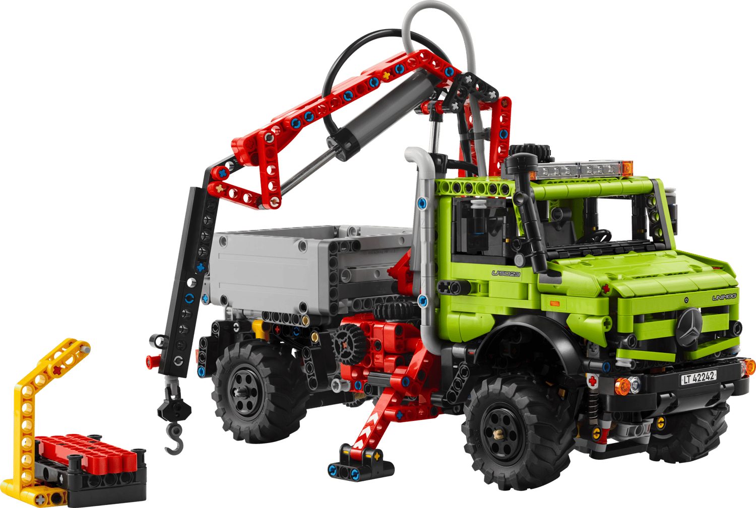 LEGO® Technic 42242 Mercedes-Benz Unimog U 5023 mit Kran Spielbausteine, (Set, 1189 St., Set)