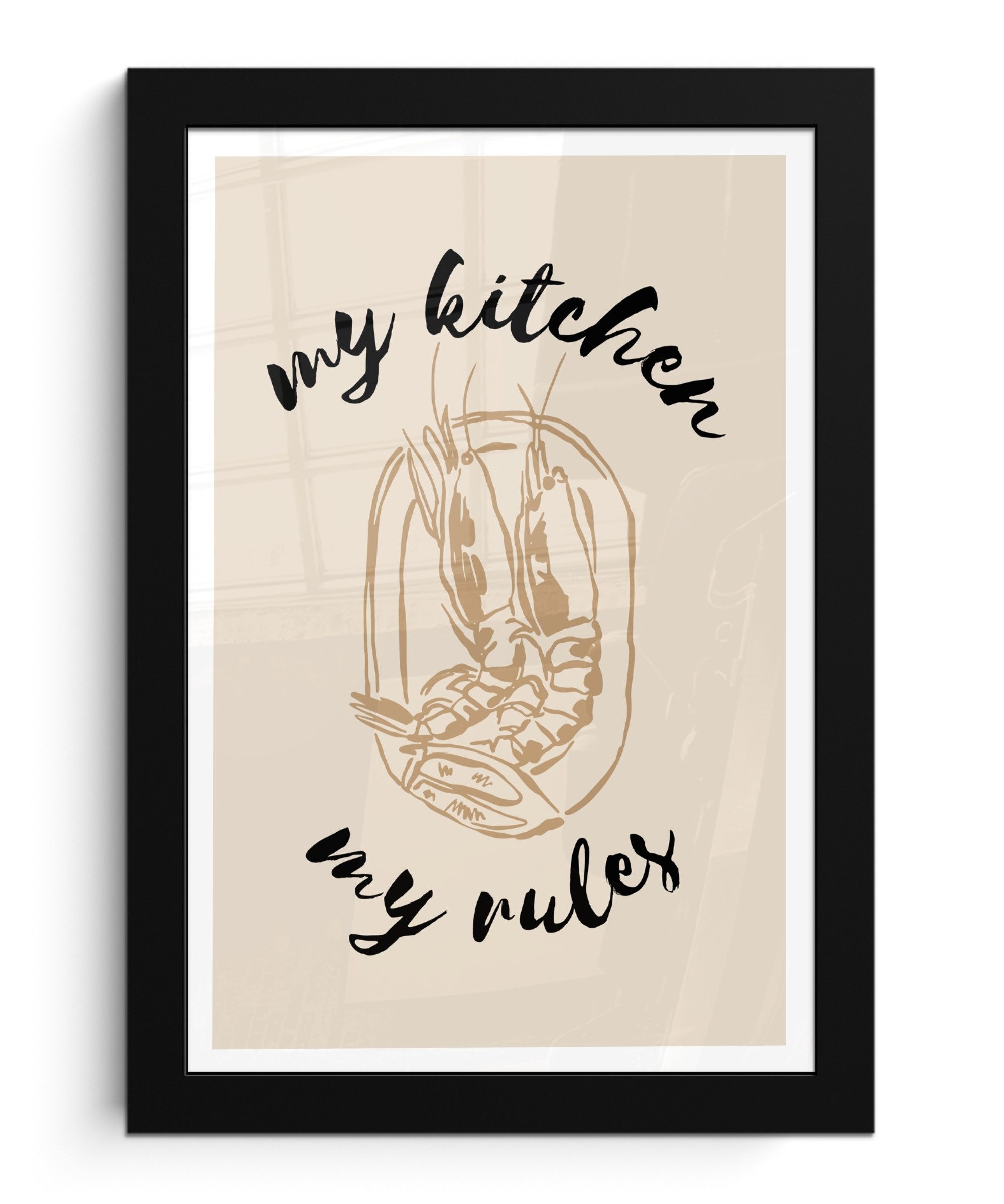 MuchoWow Poster Beige - Shrimps - günstig online kaufen