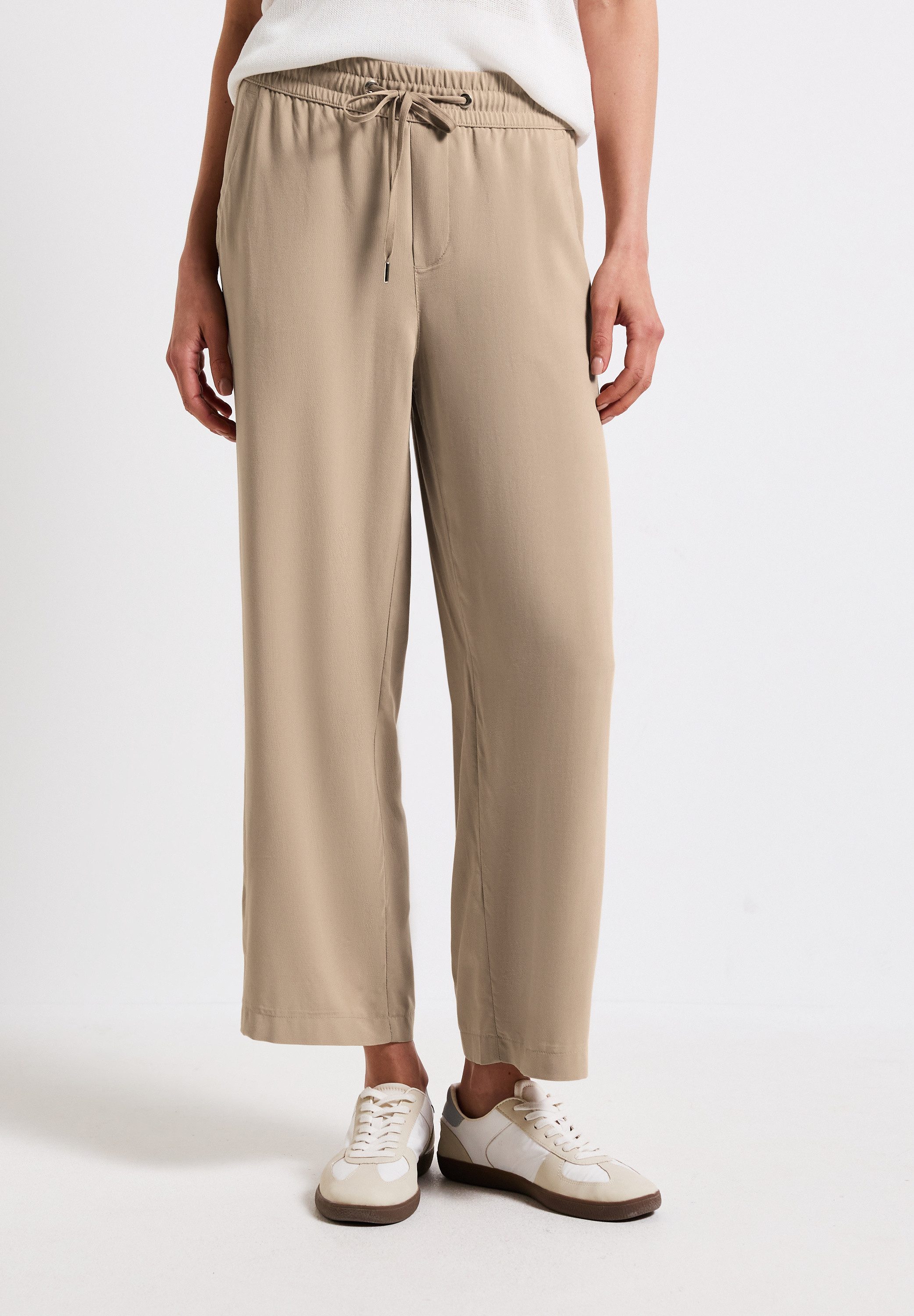 STREET ONE Stoffhose High Waist