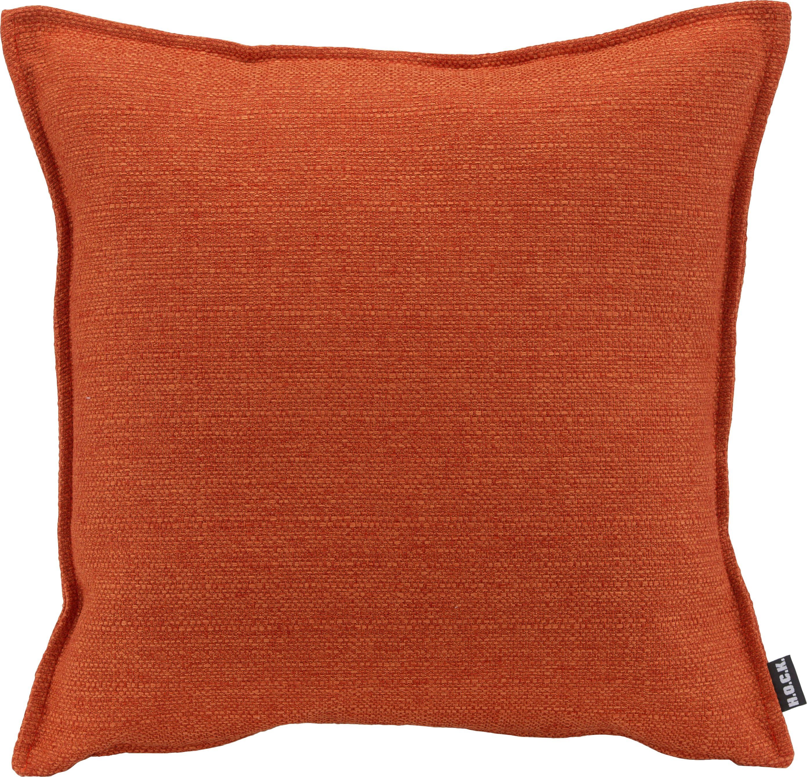 H.O.C.K. Dekokissen Mali, einfarbig, Kissenhülle mit Füllung, 1 Stück