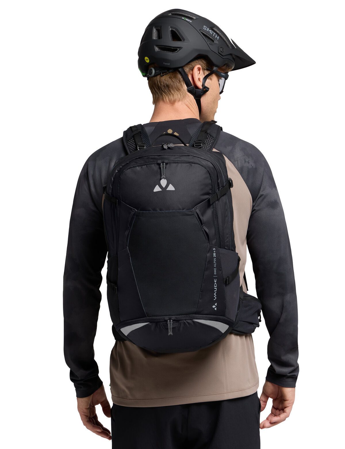 VAUDE Wanderrucksack Bike Alpin 28+5 (Kein Set), Mountainbike Fahrrad Rucksack für Mehrtagestouren und Alpencross