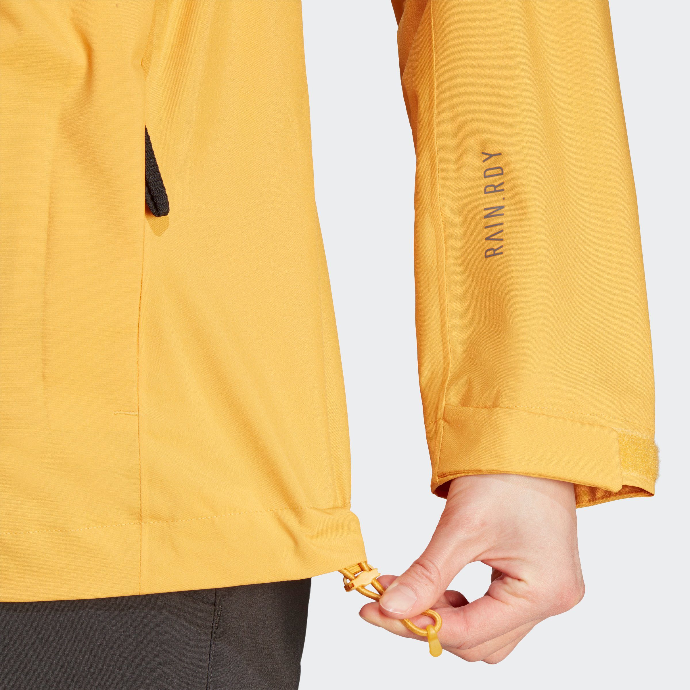 adidas TERREX TERREX 2LAYER MULTI Outdoorjacke REGENJACKE RAIN.RDY Yellow Preloved