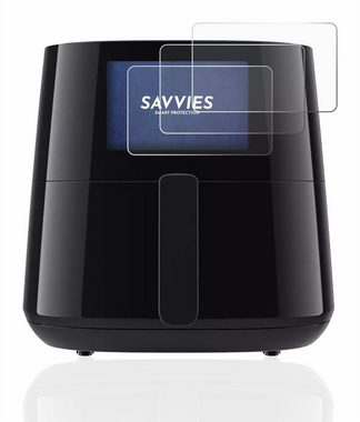 Savvies Schutzfolie für Philips Essential Airfryer XL HD927X, Displayschutzfolie, 18 Stück, Folie klar
