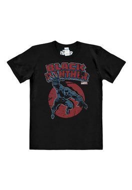 LOGOSHIRT T-Shirt Marvel - Black Panther mit Black Panther-Print