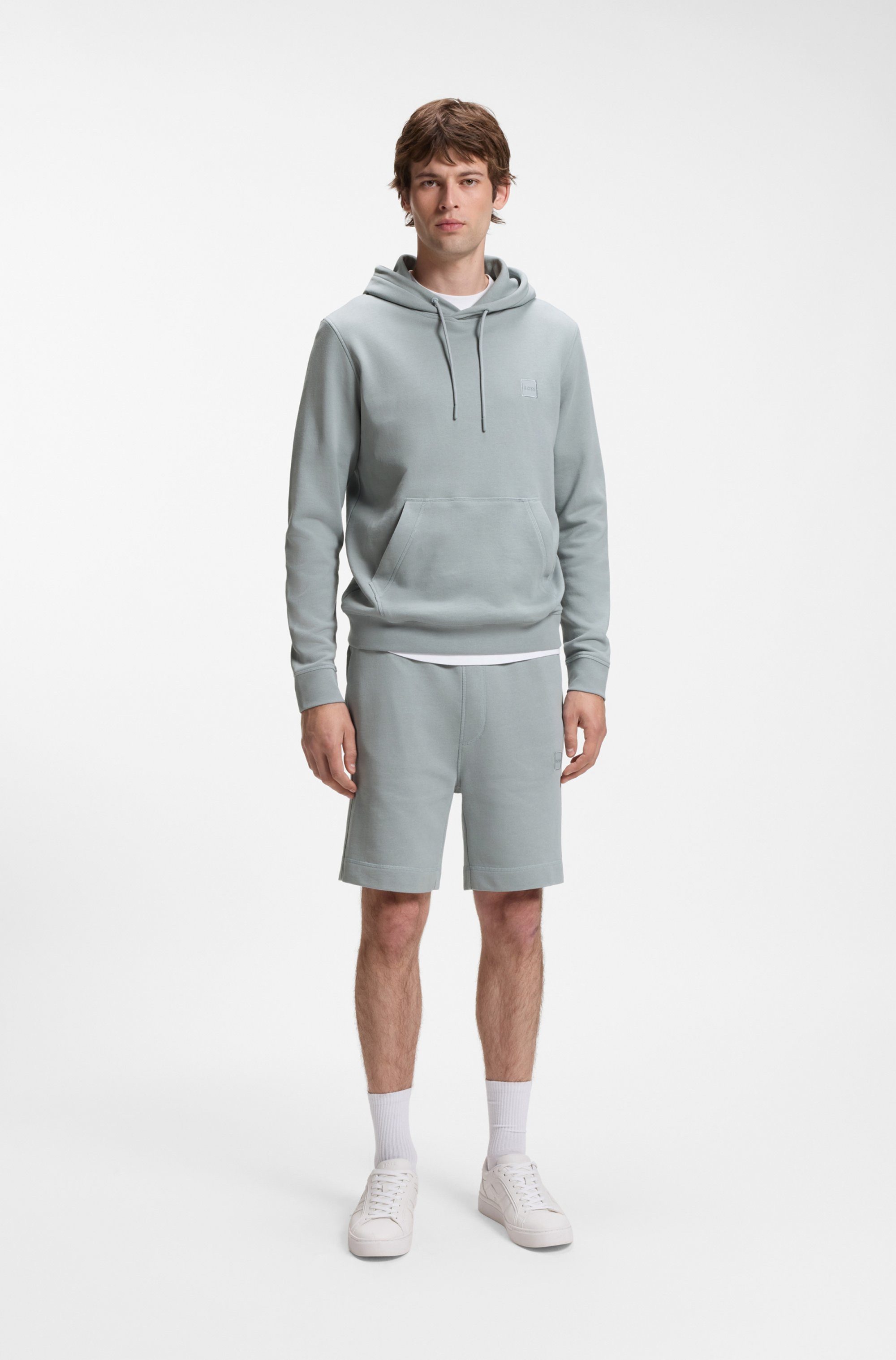 BOSS ORANGE Kapuzensweatshirt Wetalk mit gesticktem BOSS Markenlabel