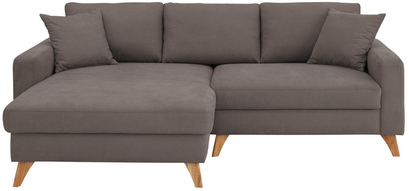 Home affaire Ecksofa »Stanza«, incl. 2 Zierkissen, moderne Holzfüße-kaufen