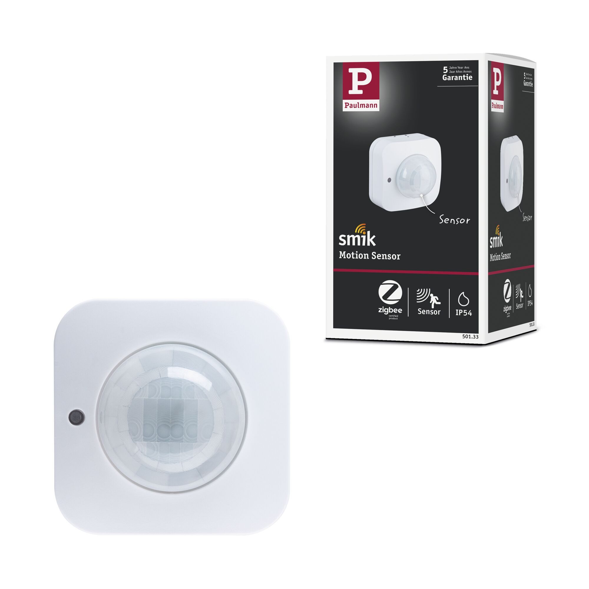 Paulmann Sensor Sensor Smart Home Zigbee 3.0 Bewegungssensor Weiß, (3-St)