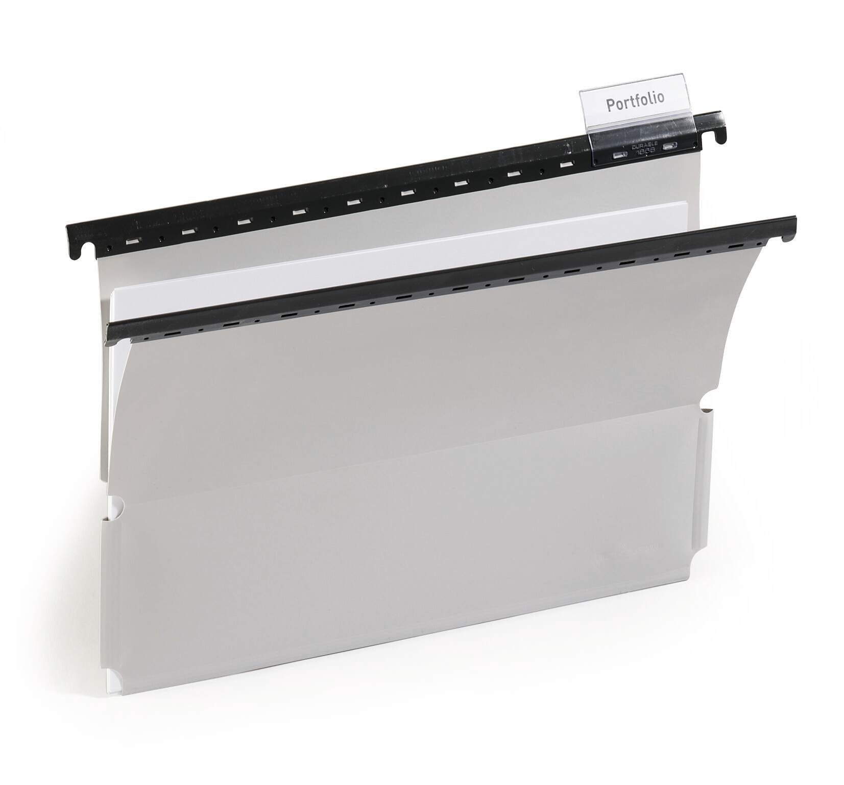DURABLE Hängeordner Durable Hängemappe A4 gr seitl Laschen und Reiter