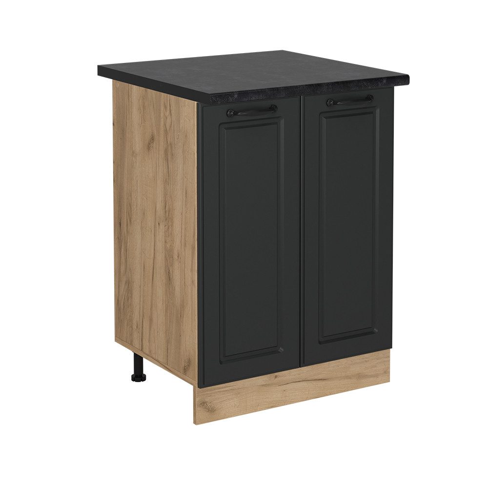 Vicco Unterschrank R-Line, Anthrazit Landhaus/Goldkraft Eiche, günstig online kaufen