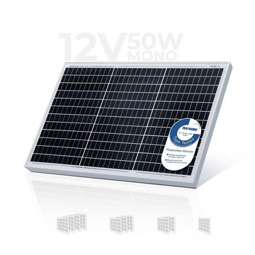 Yangtze Power Solarmodul Solarpanel Monokristallin - 50 100 130 150 oder 165 W, 18 V für 12 V, (1-St)