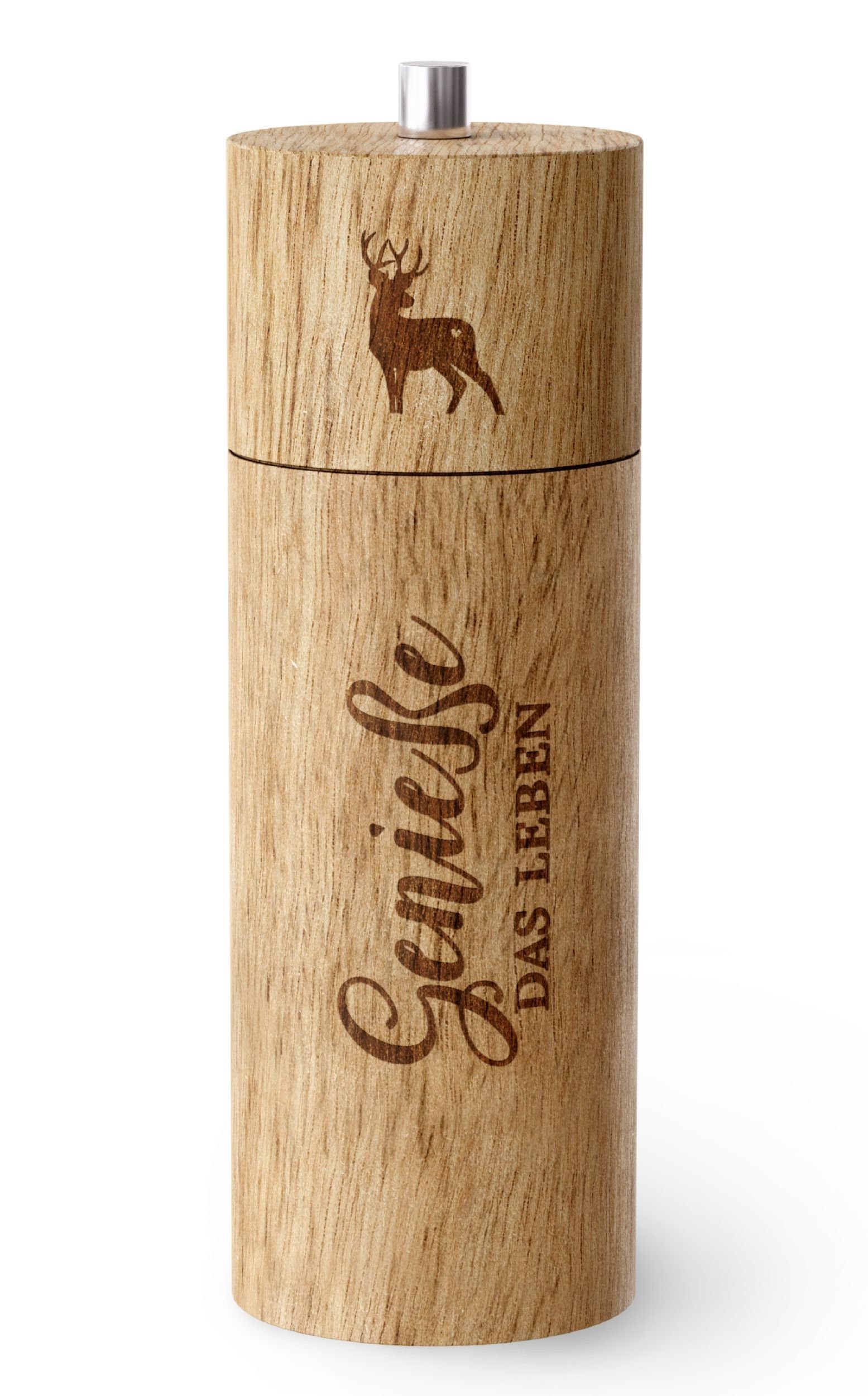 Salz-/Pfeffermühle Pfeffermühle Gewürzmühle Holz mit Motiv Auswahl La Vida Art: Genieße