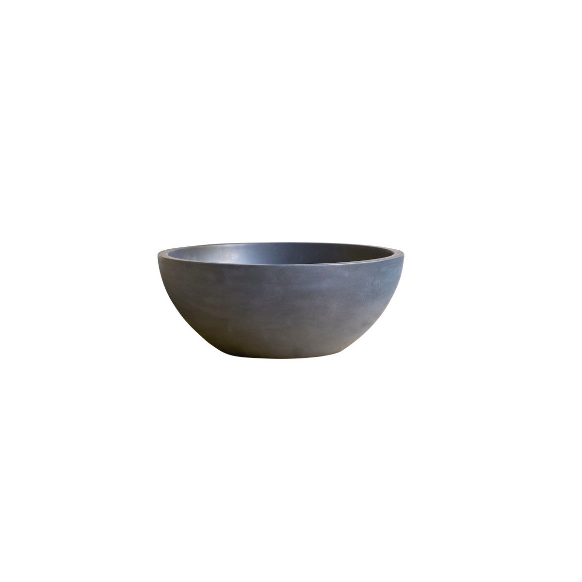 Tikamoon Waschbecken Rundes Waschbecken Micha aus Terrazzo Black