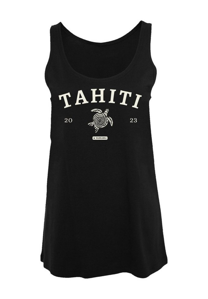 F4NT4STIC T-Shirt PLUS SIZE Tahiti Print, Doppelt genähter Saum, lang und  weit geschnitten