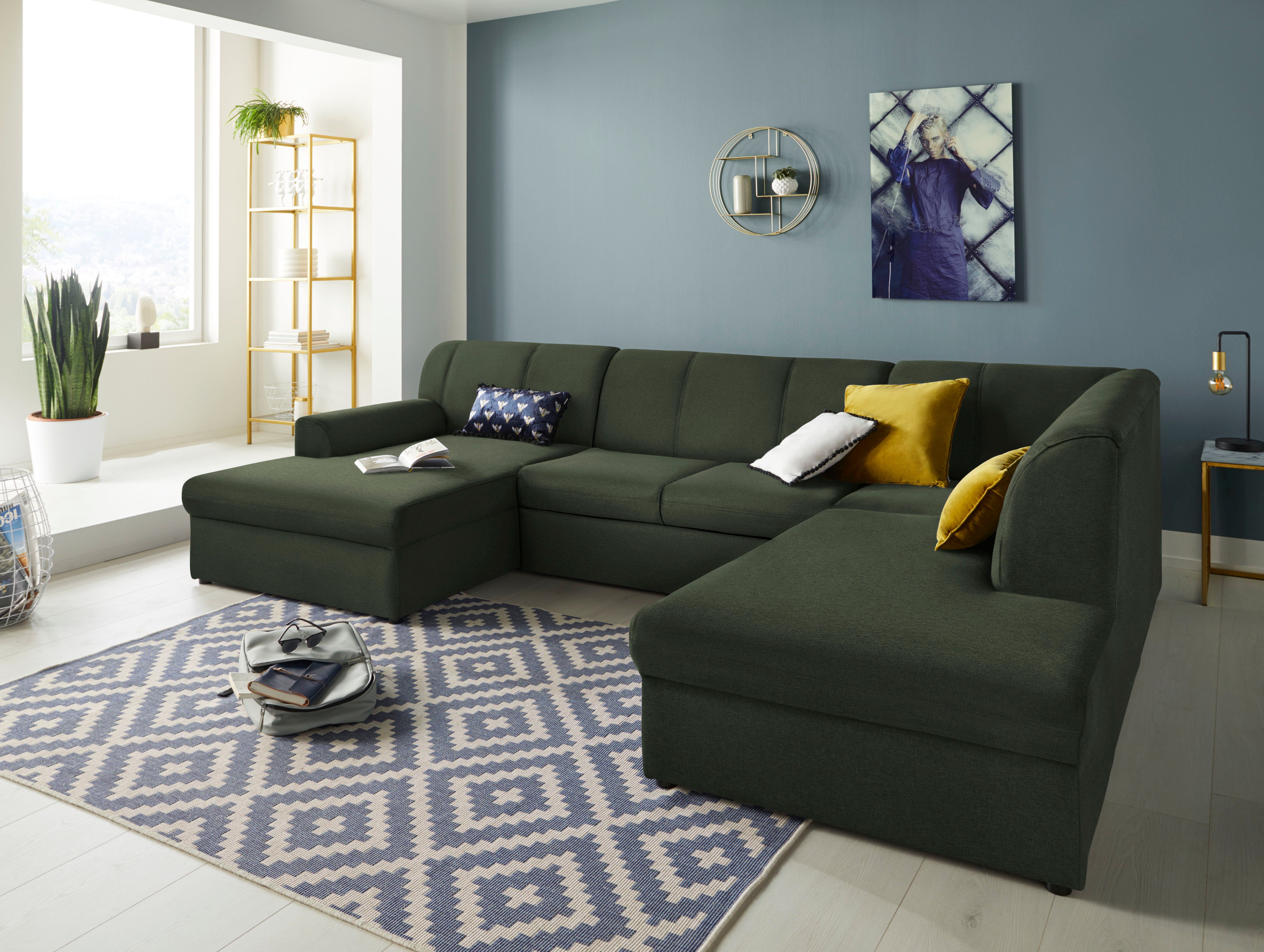 DOMO collection Wohnlandschaft "Topper, elegant und zeitlos, komfortabel, U günstig online kaufen