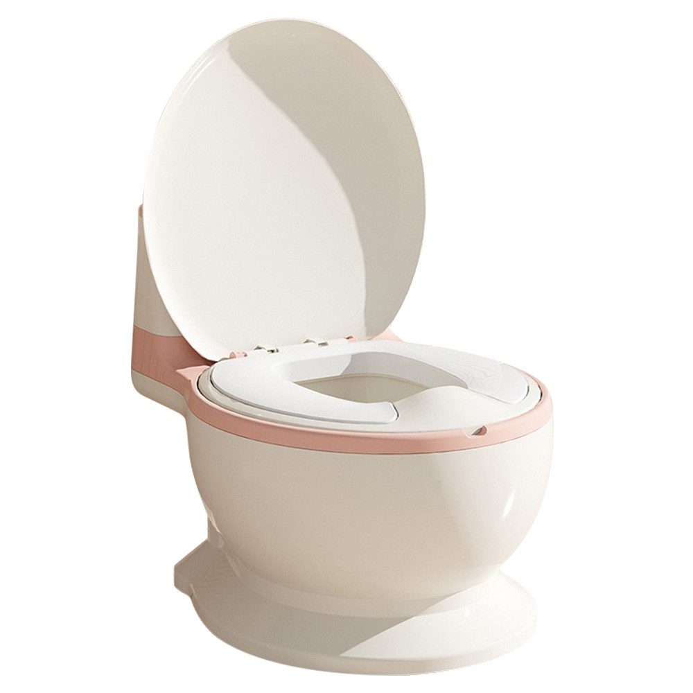 JEOBEST Тренеры по туалету Горшки für Kinder mit Spülsound und Toilettenpapierhalter, Spritzschutz Simulation Горшкиtraining für Kleinkinder ab 1-3