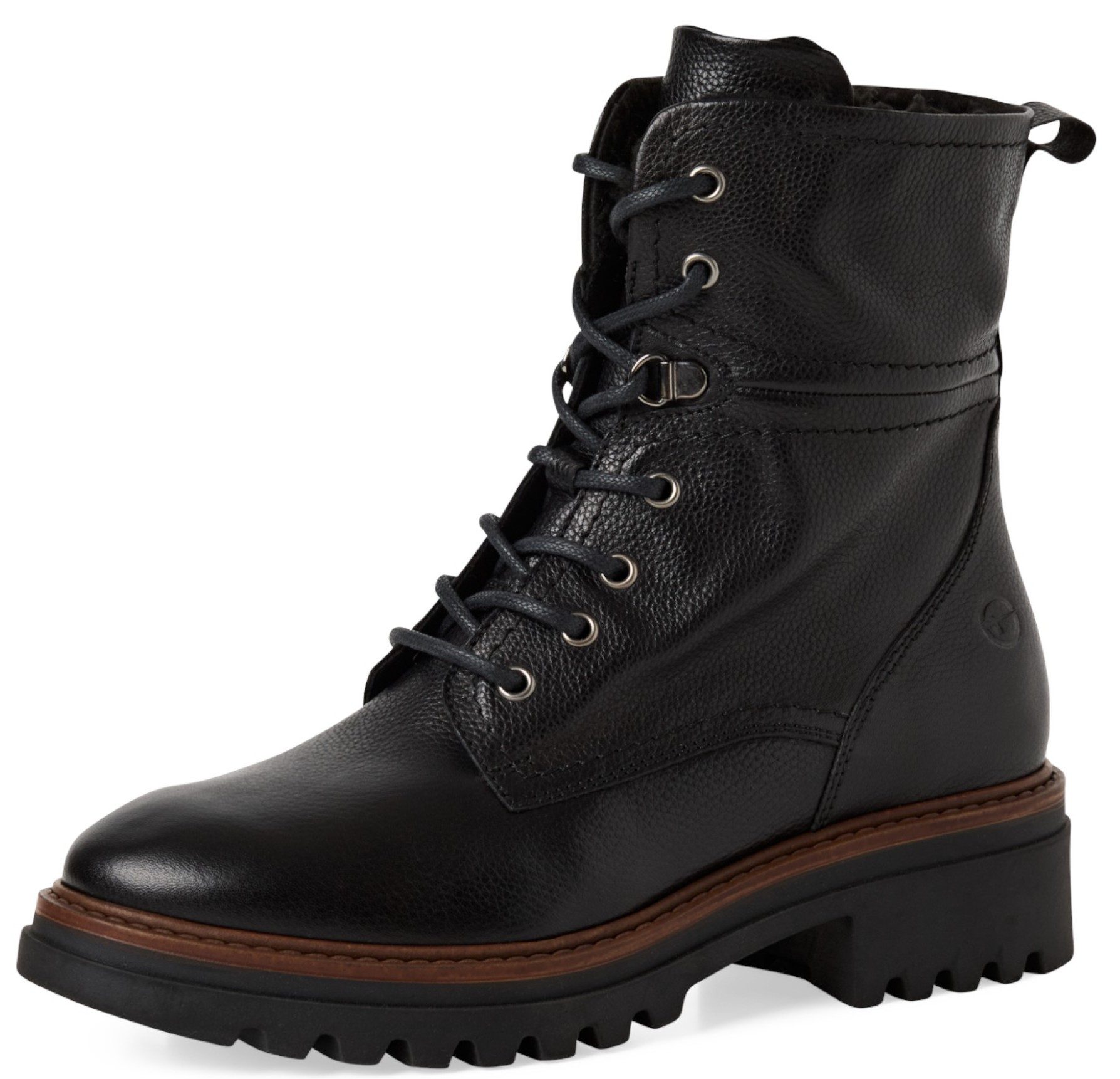 Tamaris 1-26285-45 003 Black Leather Stiefelette