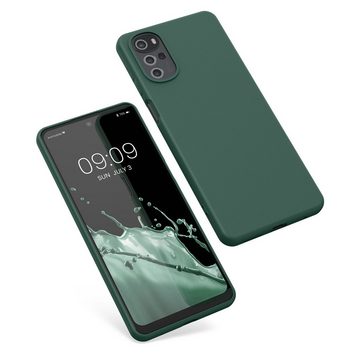 kwmobile Handyhülle Hülle für Motorola Moto G22, Hülle Silikon - Soft Handyhülle - Handy Case Cover - Tannengrün