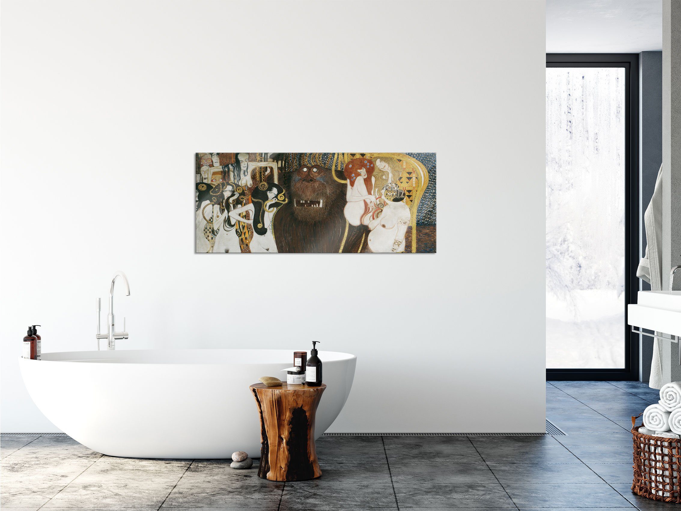 (1 Pixxprint Glasbild inkl. St), - Glasbild Wassily Aufhängungen Kandinsky Punktierung - und Kandinsky Punktierung, Wassily Abstandshalter Echtglas, aus
